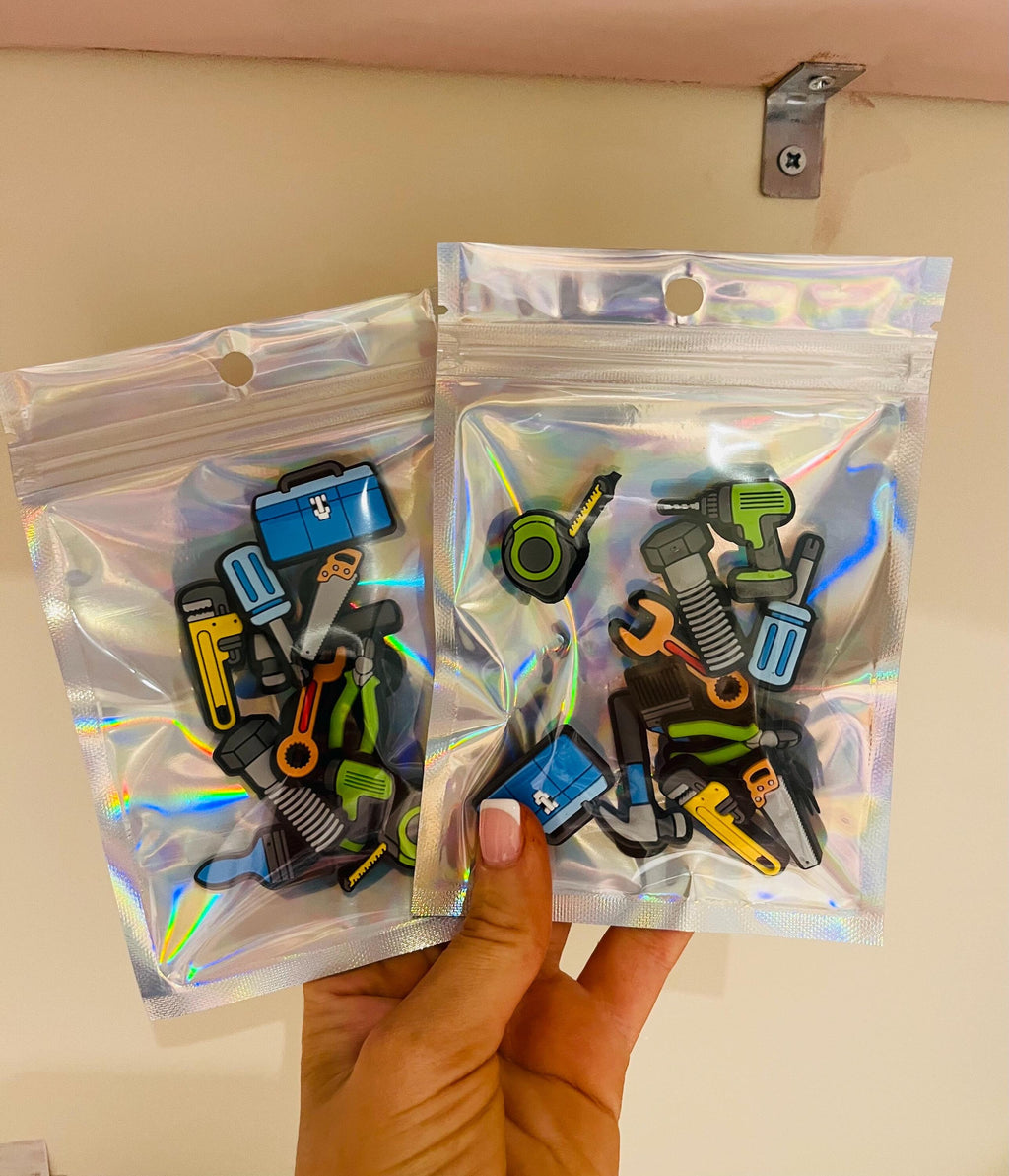 Tool Croc Charms | PVC Clog Shoe Decoration, Pack of 11