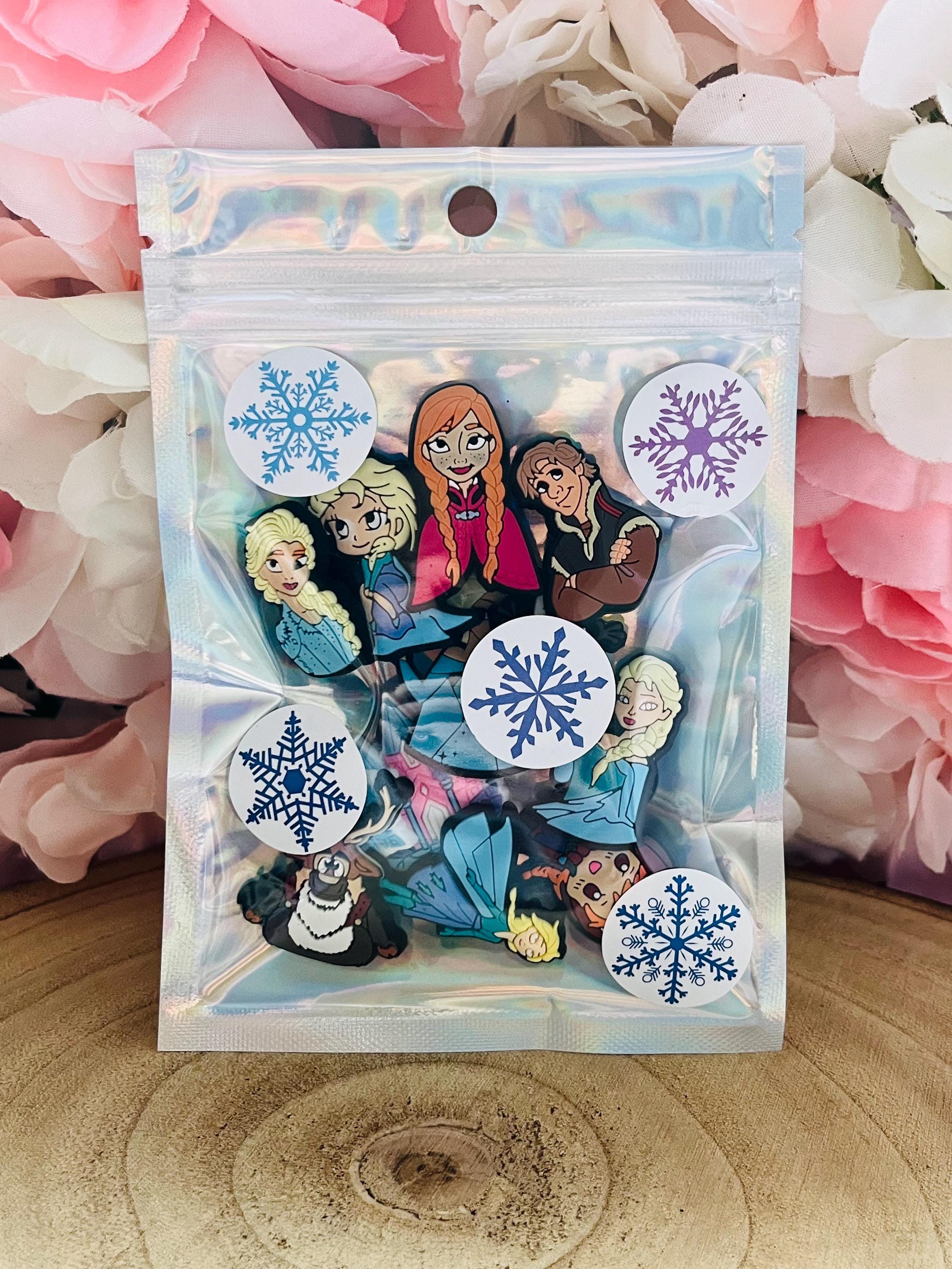 Disney Frozen Clog Shoe Charms | Pack of 12 | Girls Croc Charms | Anya Olaf Princess