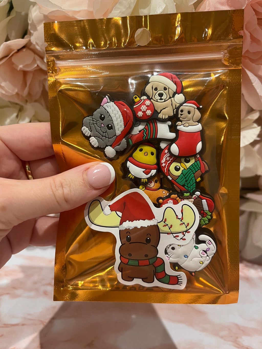 Animal Christmas Croc Charms - Stocking Fillers - PVC Custom Shoe Accessories Pack of 10