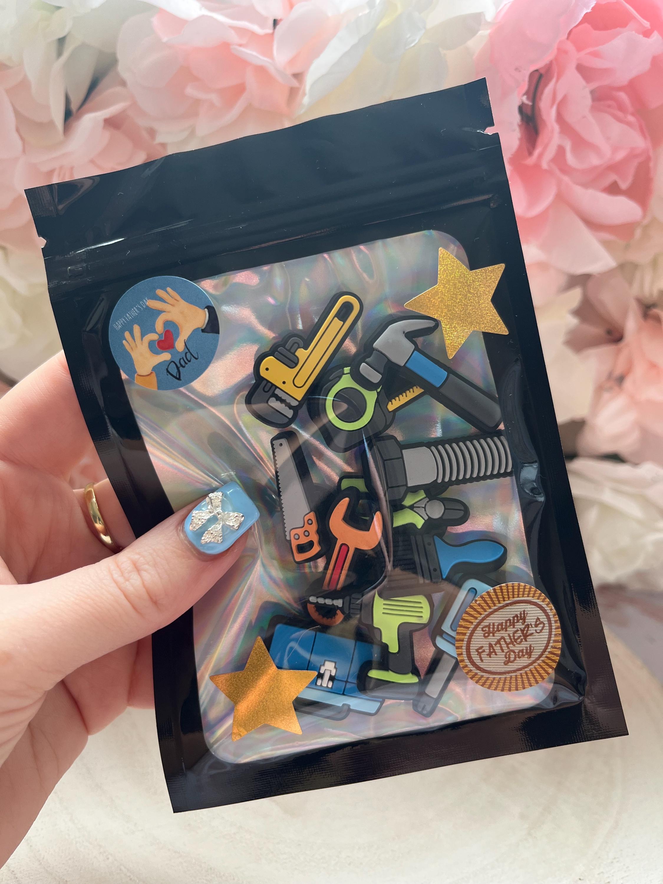 Toolbox Croc Charms: Father's Day PVC Shoe Charms - Set of 11