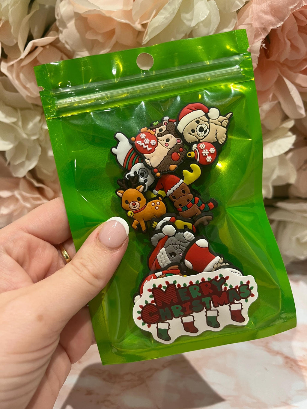 Animal Christmas Croc Charms - Stocking Fillers - PVC Custom Shoe Accessories Pack of 10