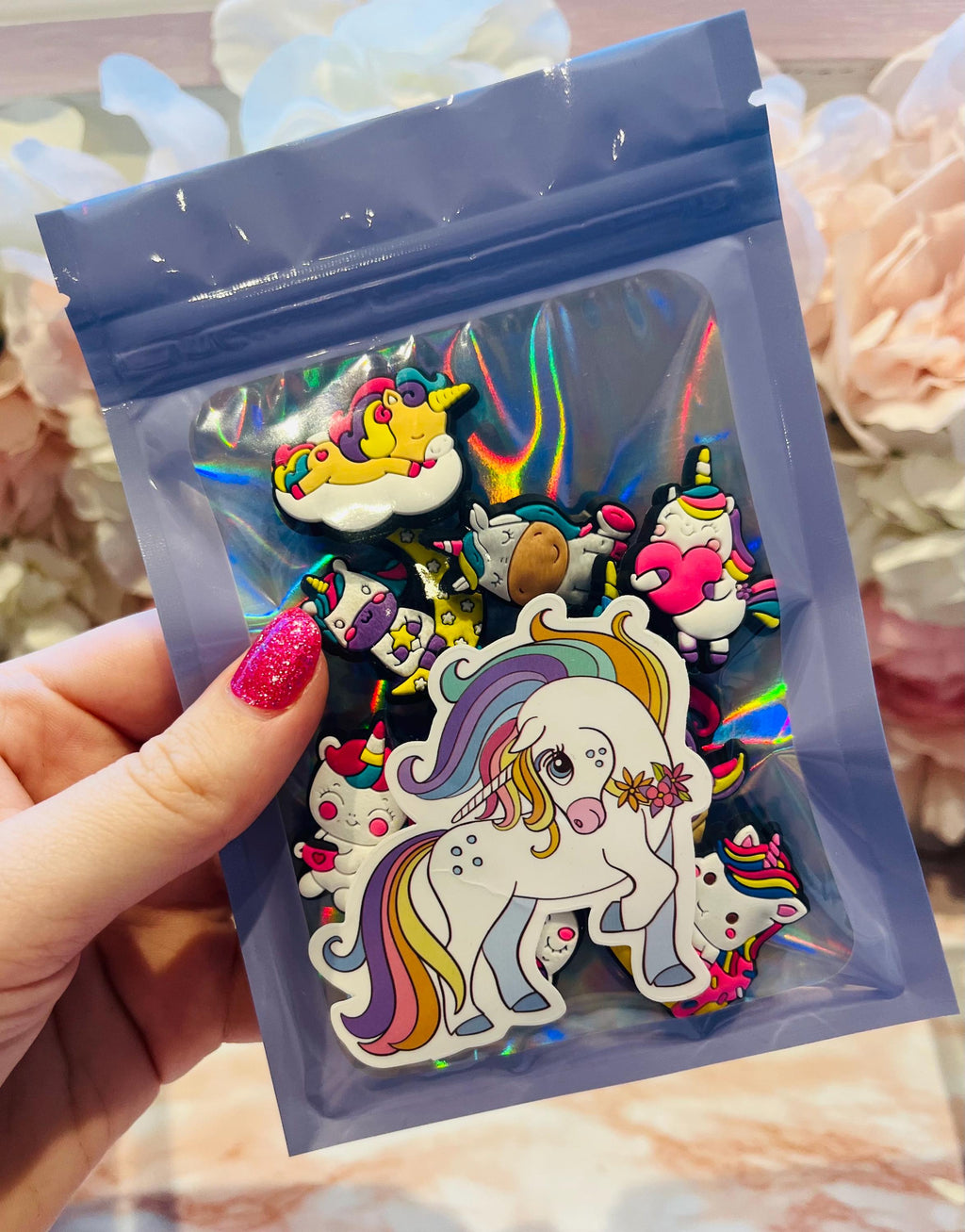 Unicorn Croc Charms - Set of 10 PVC Shoe Clip Accessories