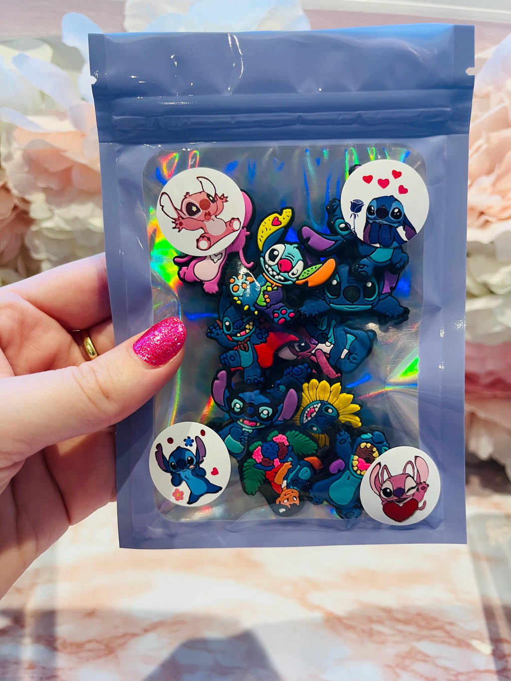 Lilo & Stitch Disney Shoe Charms Set of 10 Xmas Gifts Disneyland Ohana