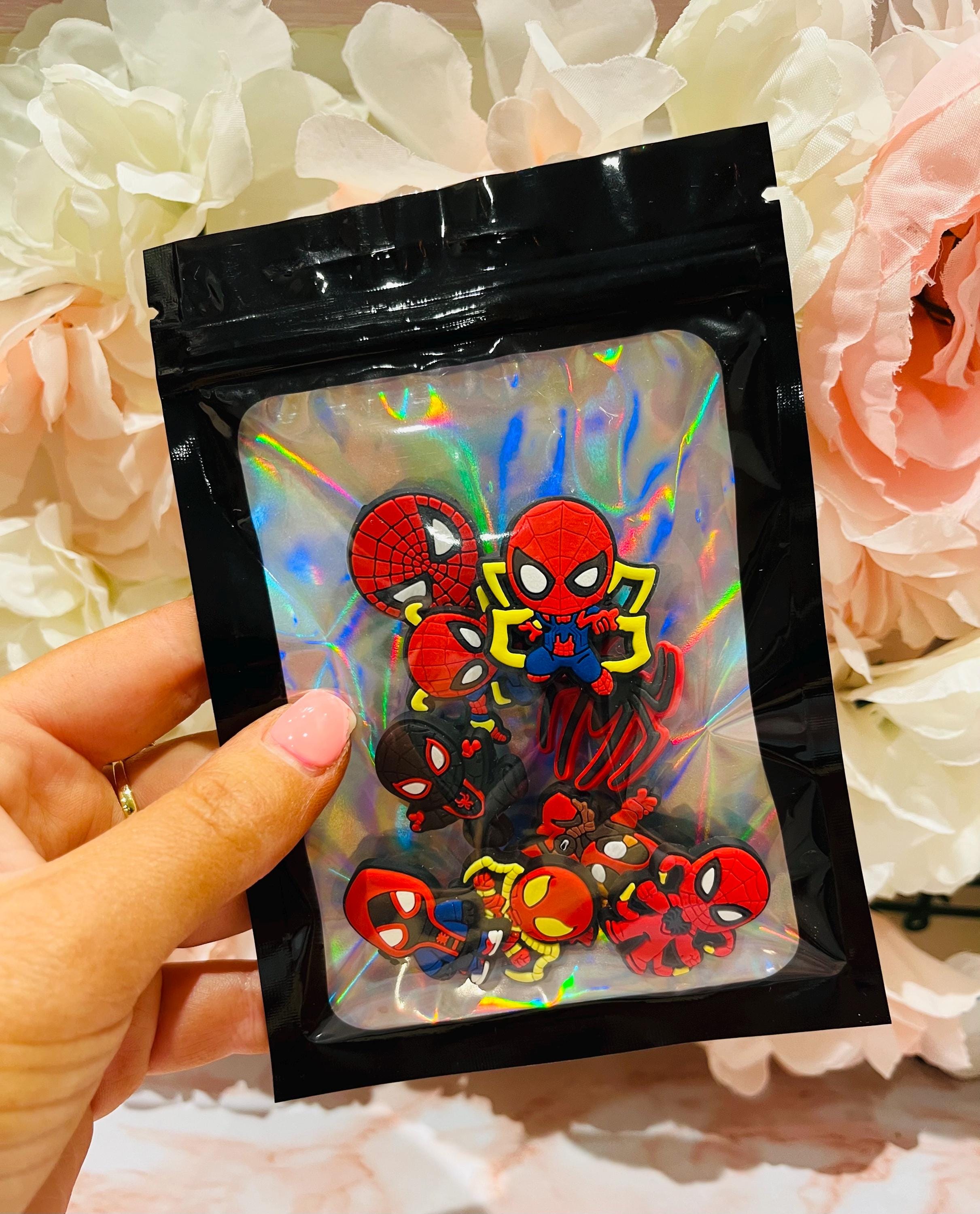 Set of 9 Marvel Spider-Man Superhero Croc Charms | Shoe Accessories Charms | Boys Holiday Croc Shoe Charms BUNDLE