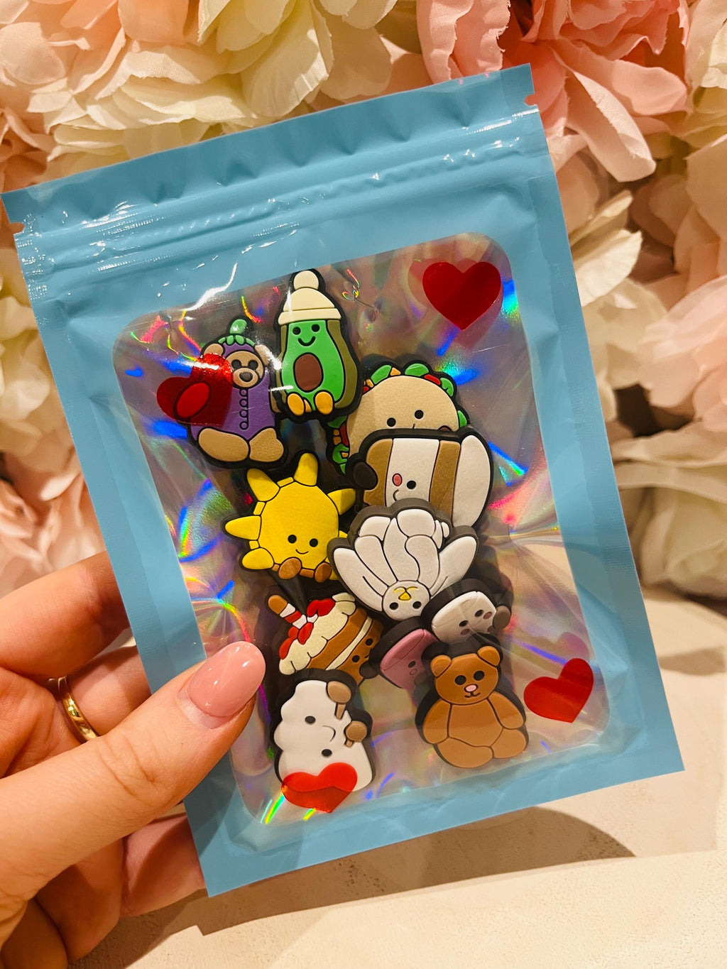 Set of 10 Jelly Cat Croc Charms PVC Shoe Accessories