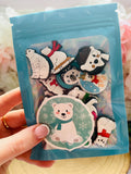 xmas croc charm set polar bears