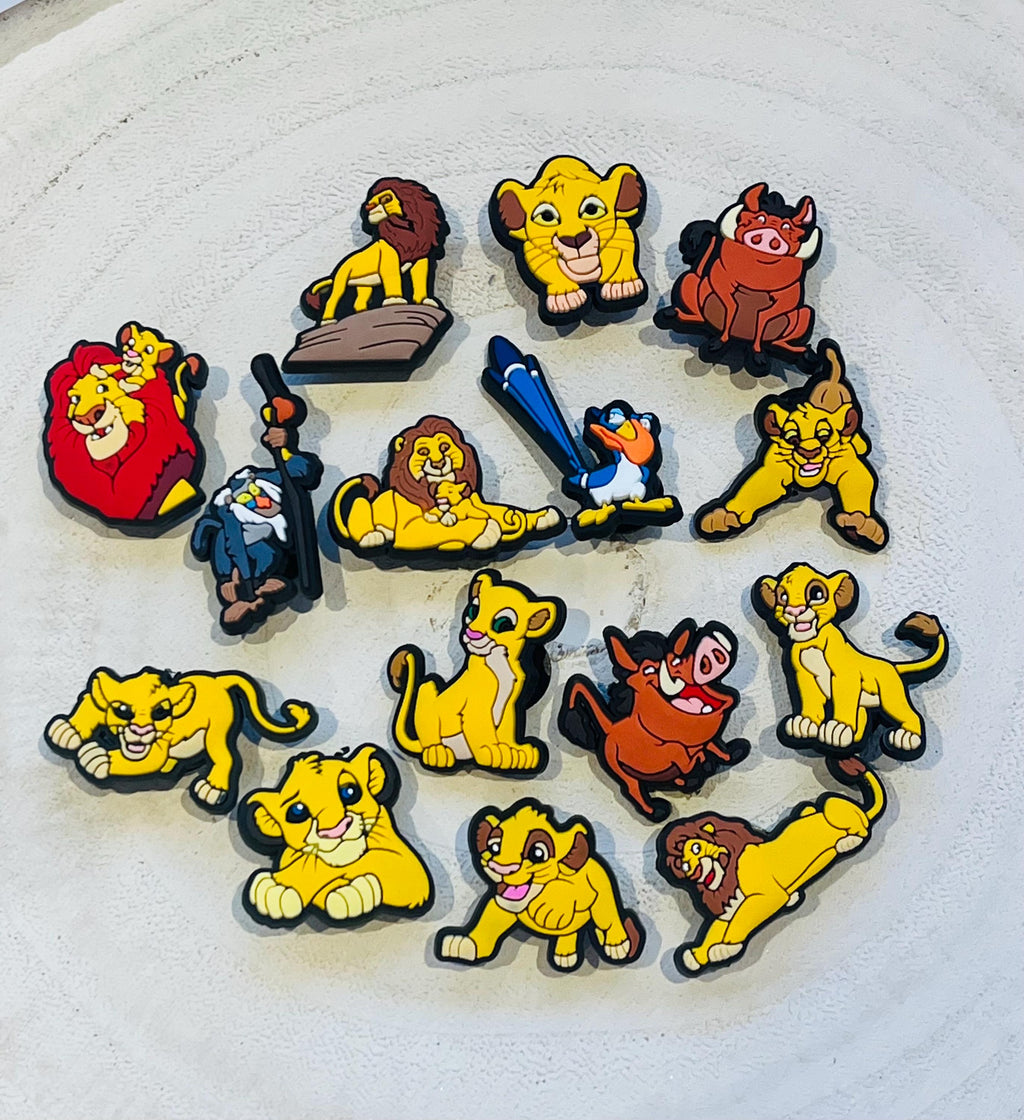 Lion King Croc Charms: Simba, Pumbaa & Timon Shoe Accessories