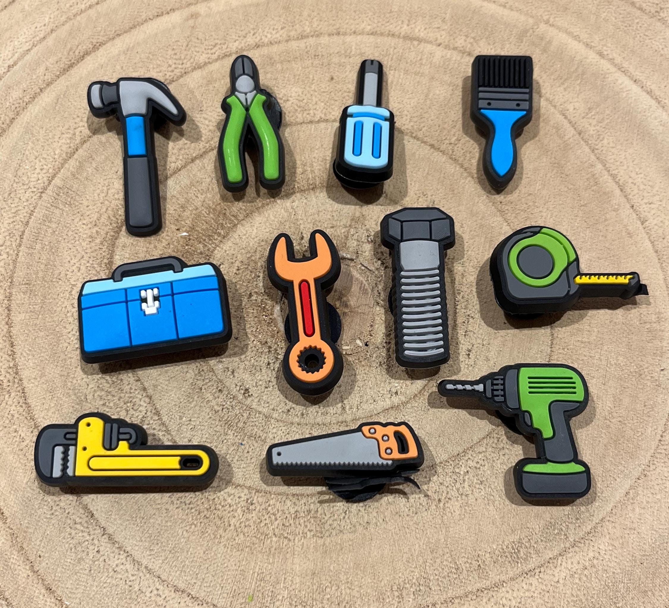 Tool Croc Charms | PVC Clog Shoe Decoration, Pack of 11