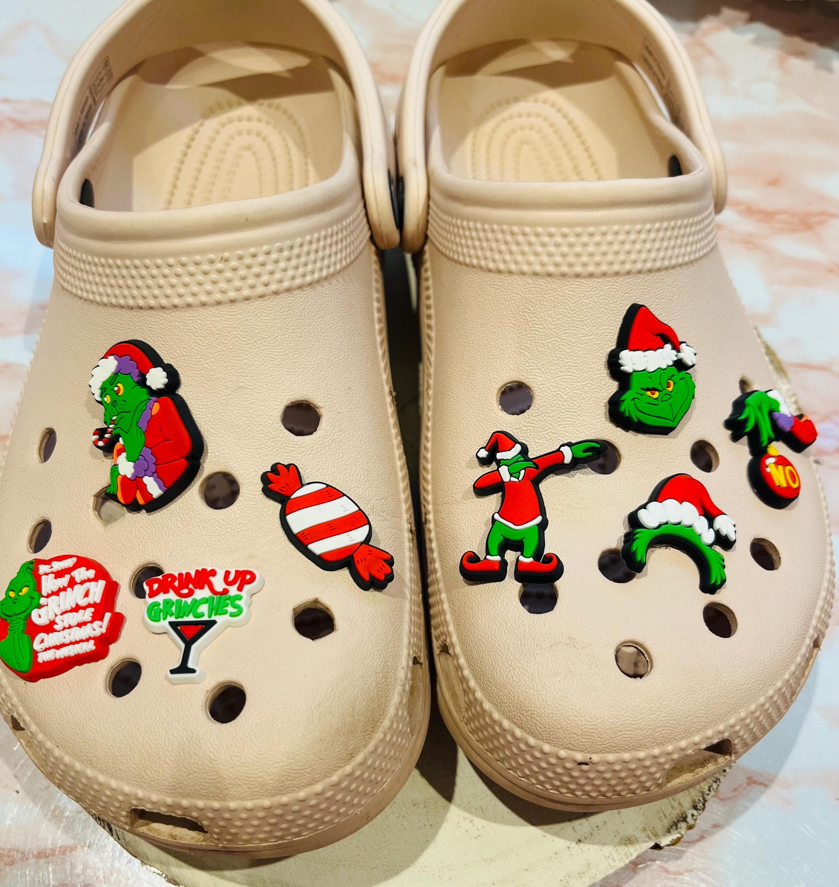 Set of 8 The Grinch Christmas Croc Charms