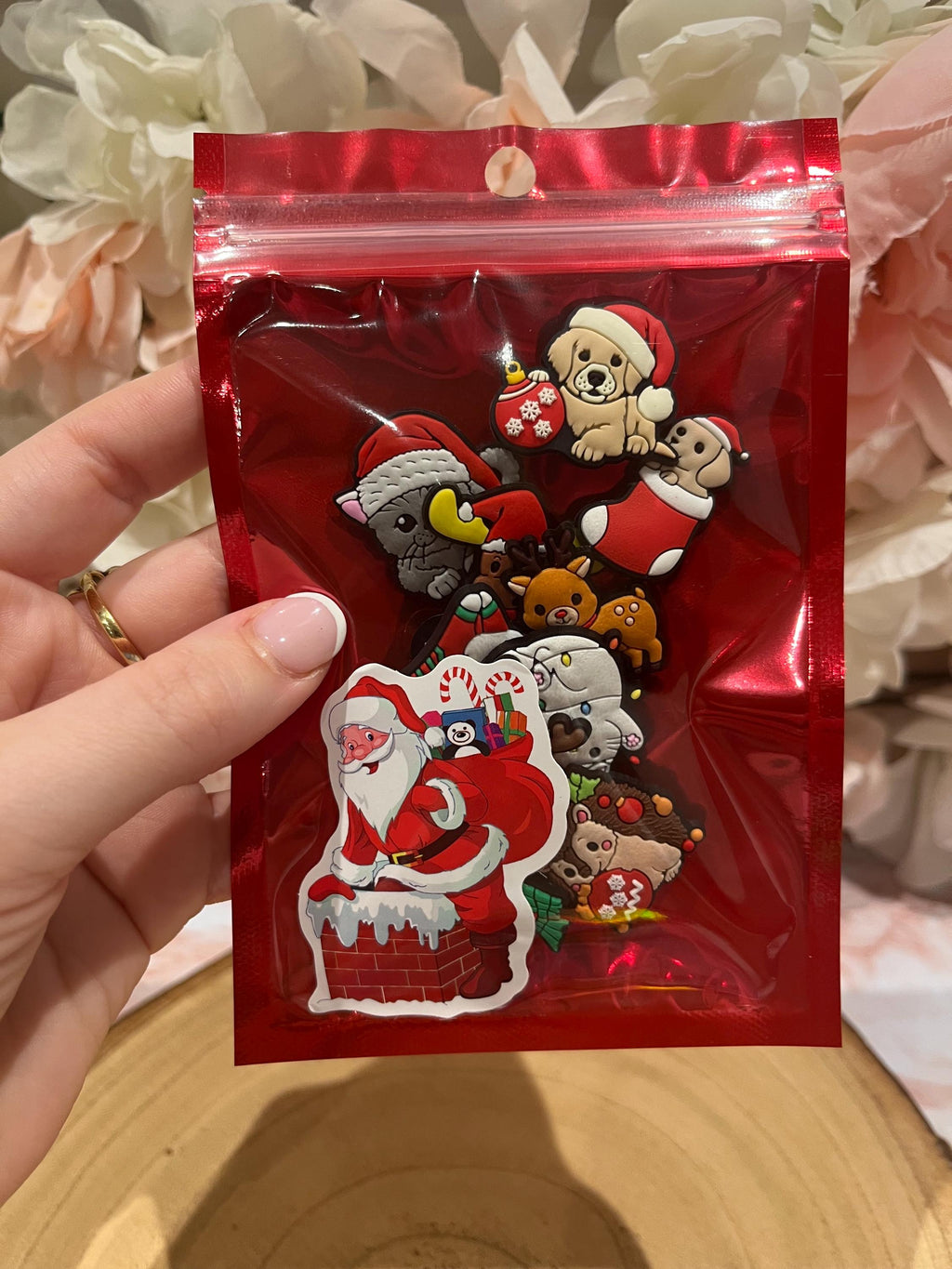 Animal Christmas Croc Charms - Stocking Fillers - PVC Custom Shoe Accessories Pack of 10