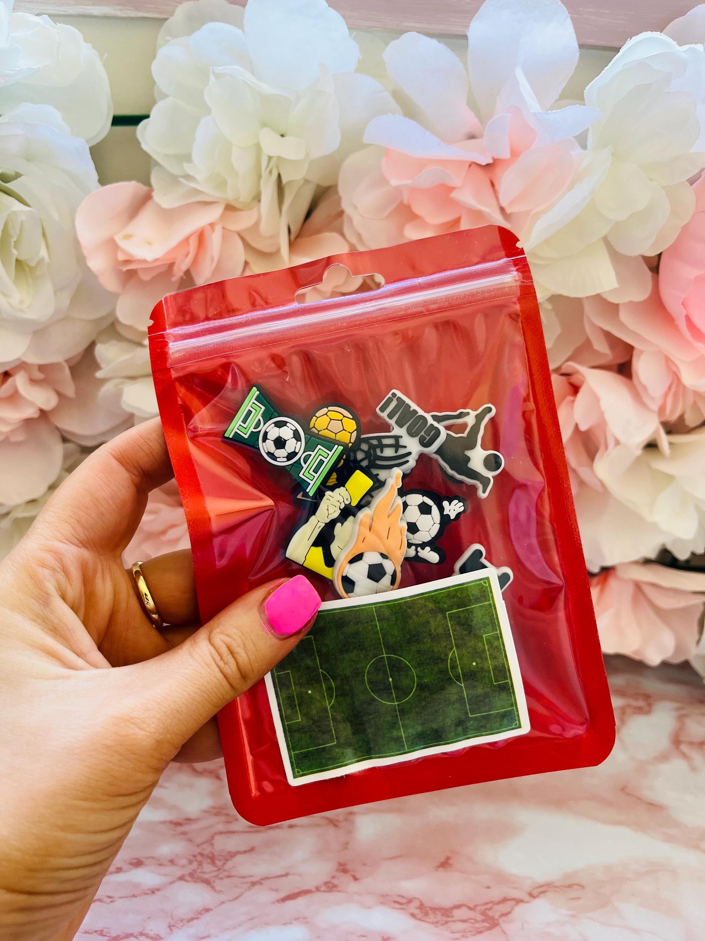 Football Croc Charms - 9-Piece PVC Shoe Clog Set