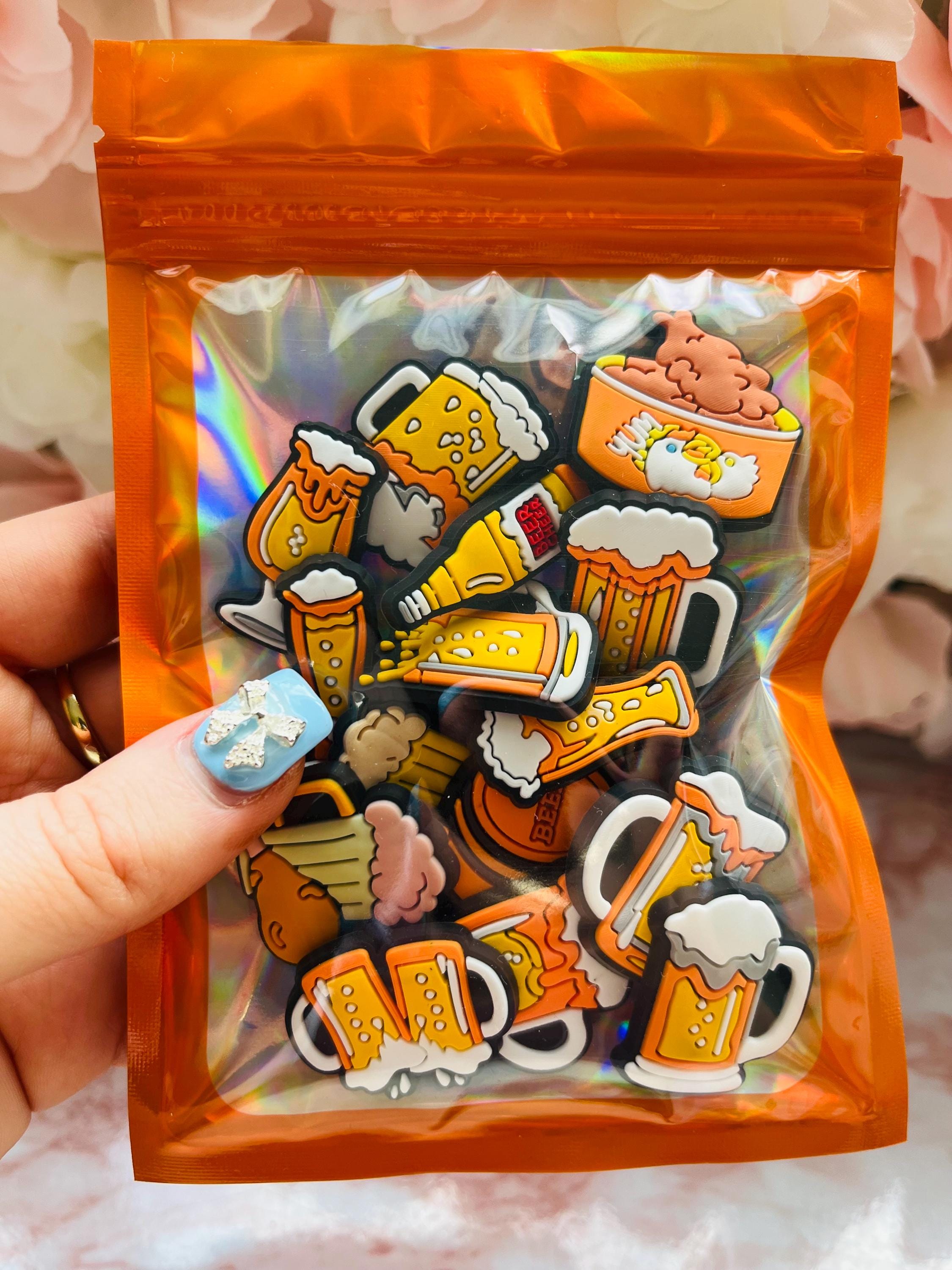 Beer Croc Charms | Funny Father's Day Gift, Pack of 15