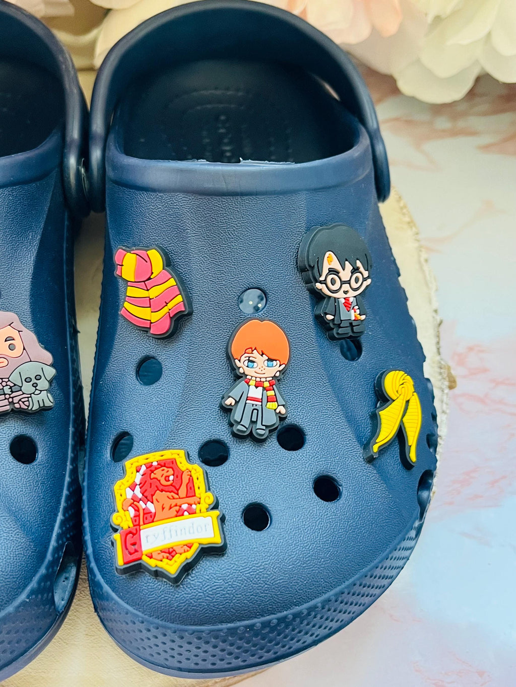 Harry Potter Shoe Charms: 10-Piece PVC Jibbitz Bundle