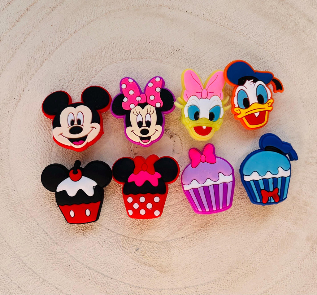Disneyland Croc Charms | Disneyland Jibbitz | Disney Shoe Pin Clips | Mickey Mouse | Minnie Mouse