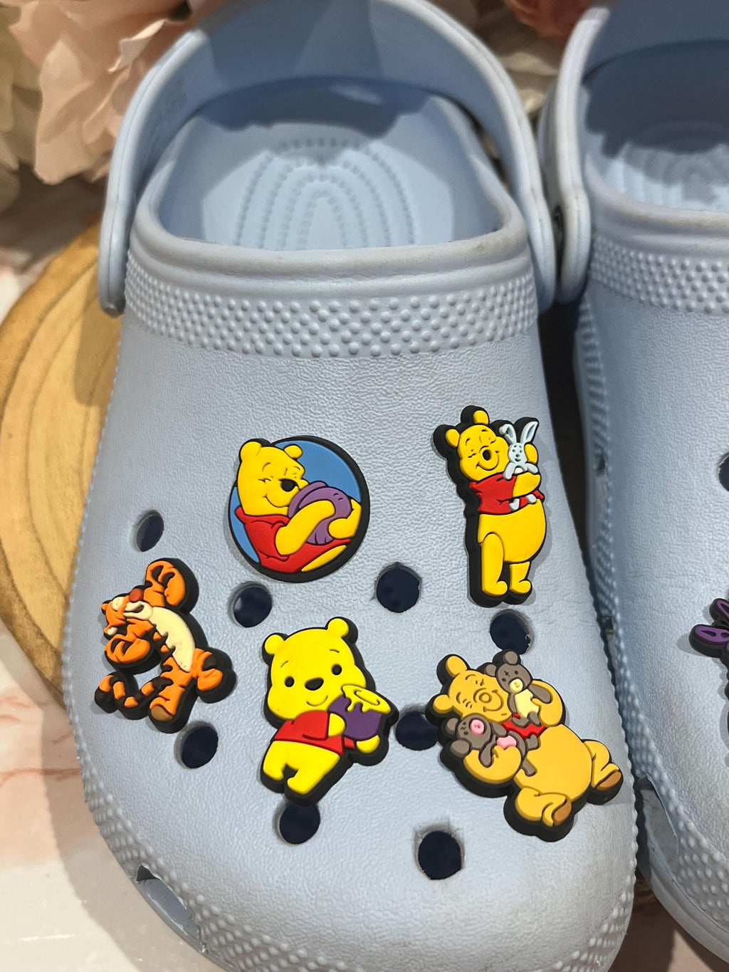 10 Winnie The Pooh Croc Charms | Disney Croc Charms | Clog Charms | Tigger Croc Charms | Piglet Eeyore Honey Pot Charms