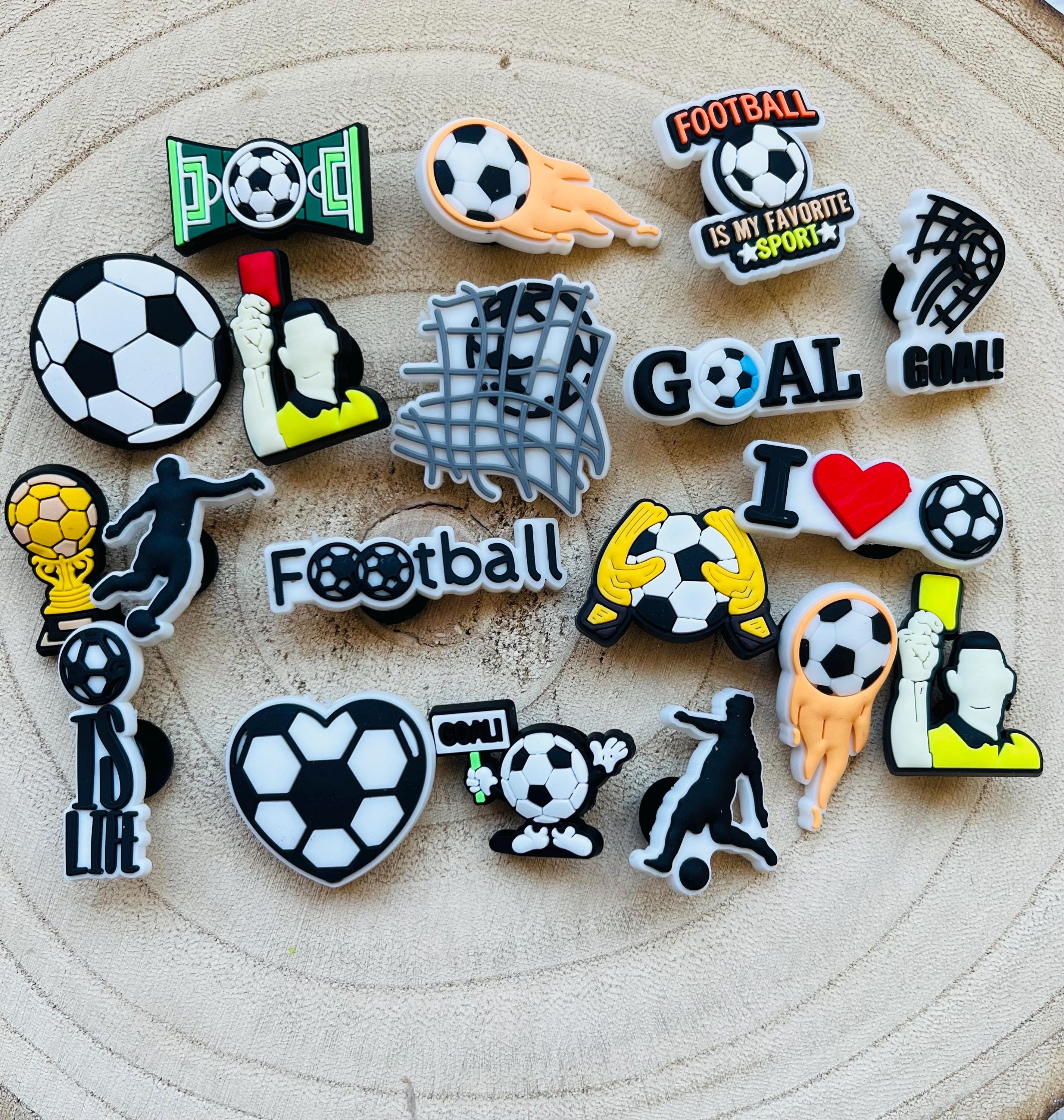 Huge Pack of Boys Football Croc Charms