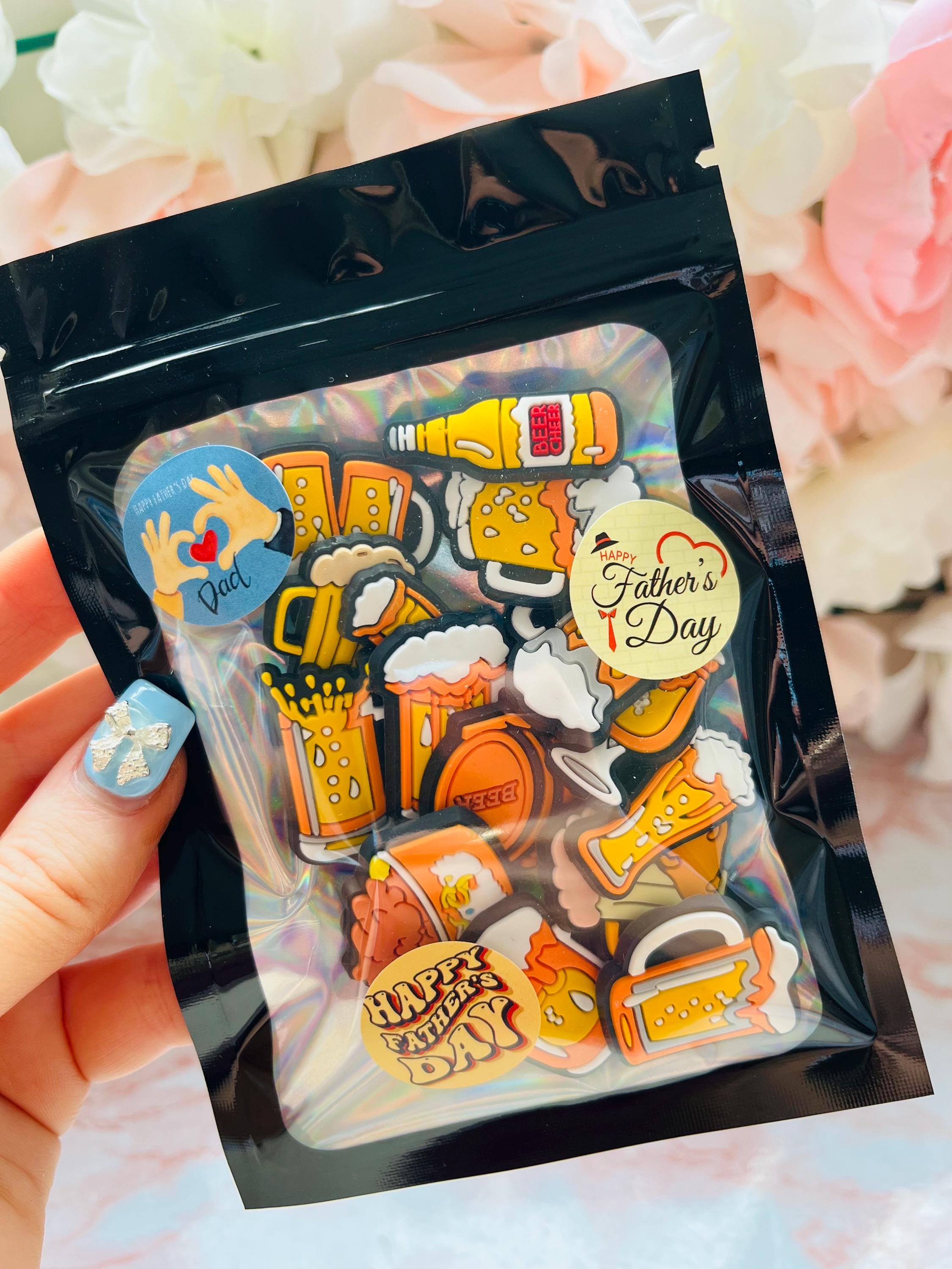 Beer Croc Charms: 15-Piece PVC Shoe Charm Set