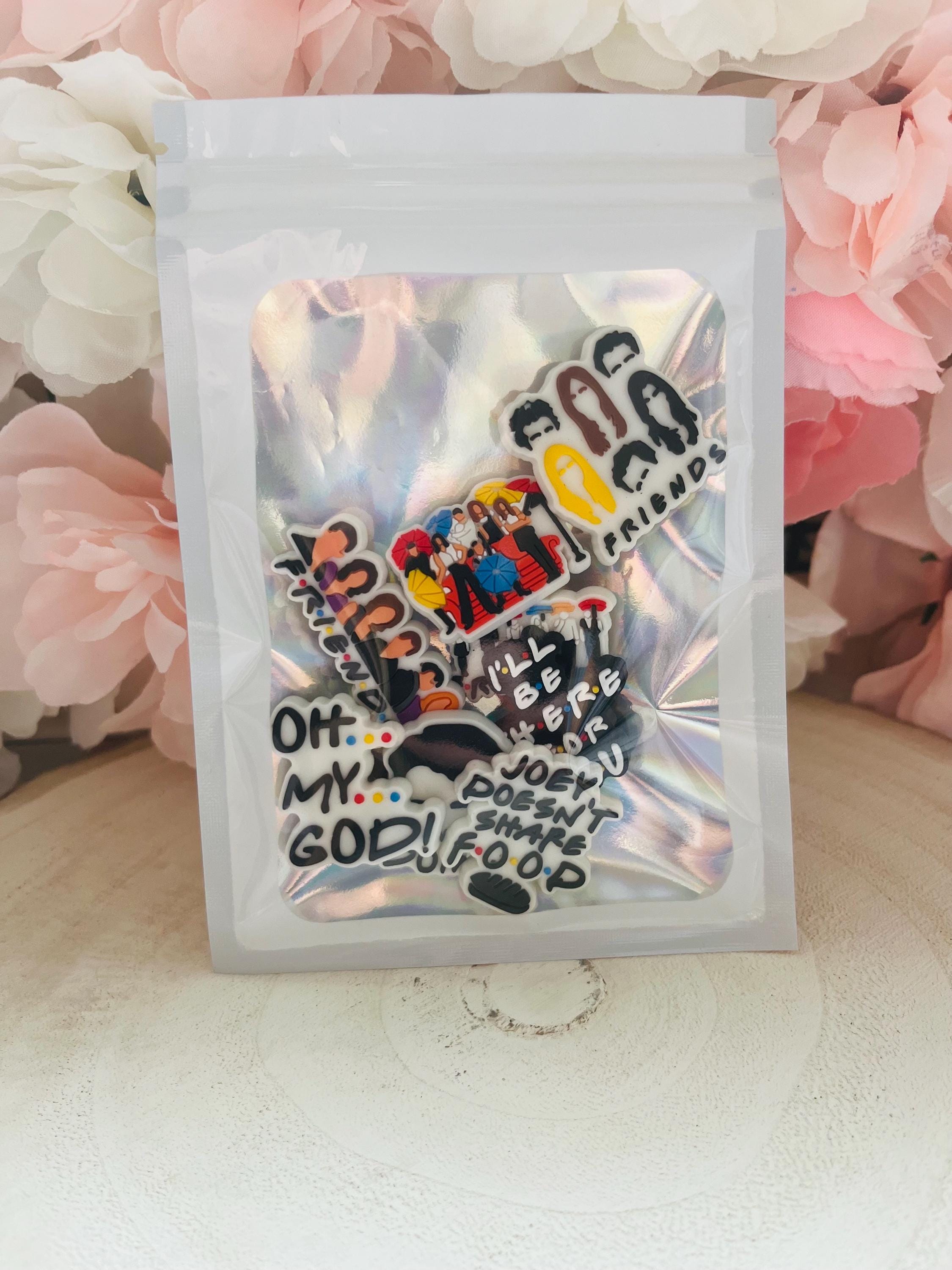 Pack of 8 Friends TV Show Croc Charms | Fashion Shoe Charm Bundle