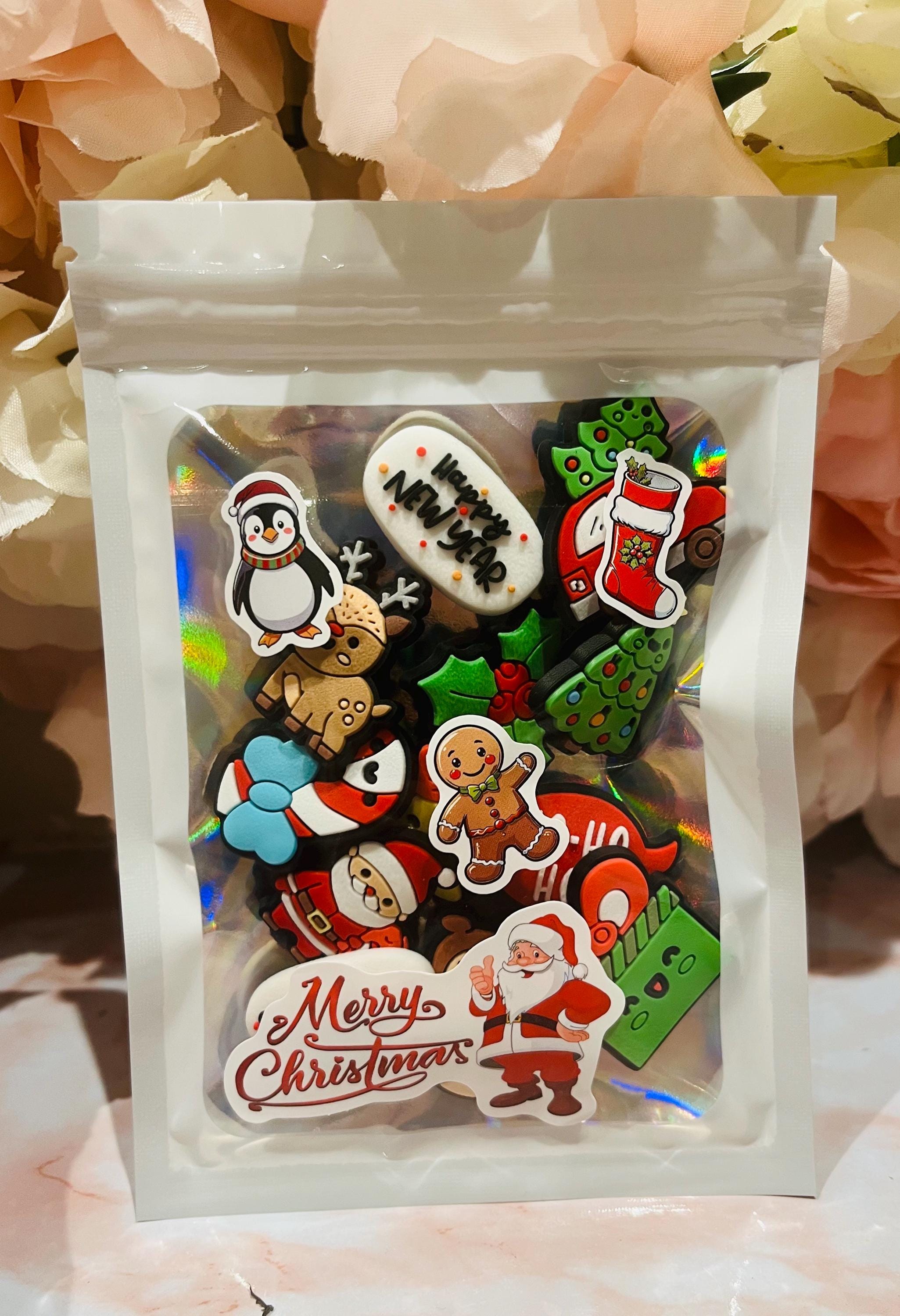 set of 12 christmas croc charms