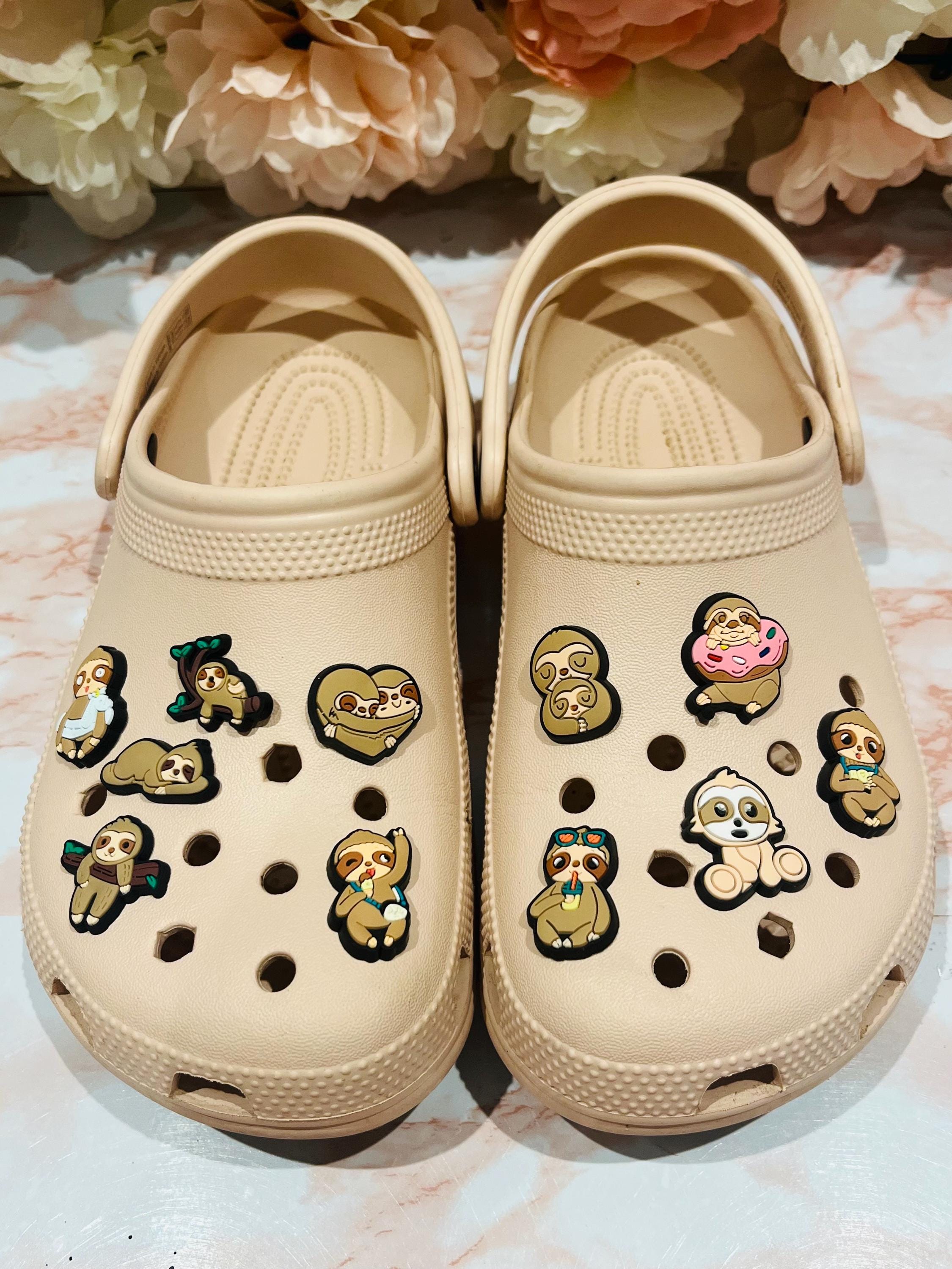 11 Sloth Croc Charms | Fashionable Shoe Accessories Bundle | Clog Charms