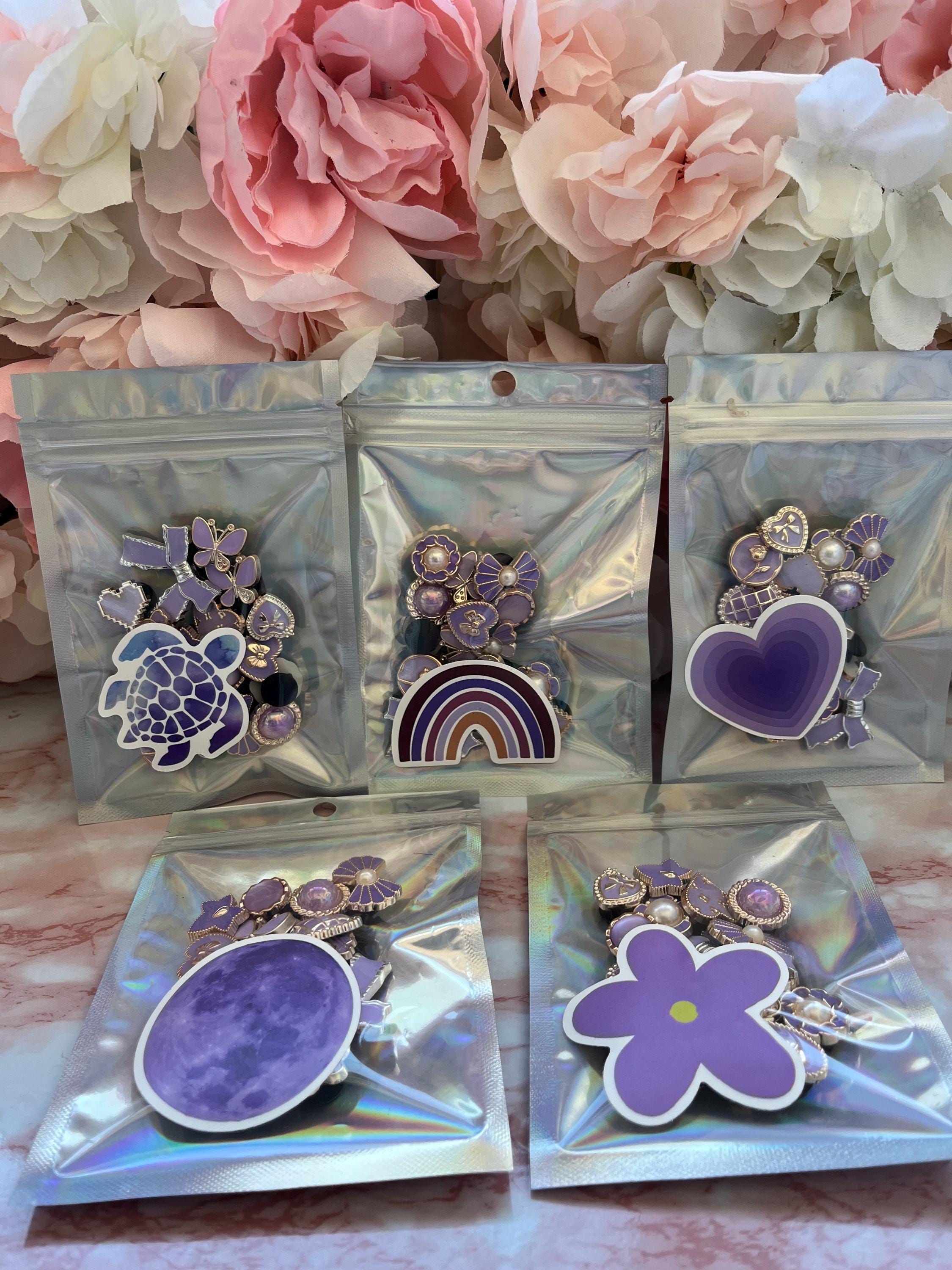 Lilac Croc Charms - Set of 16 - Summer Clog Decoration