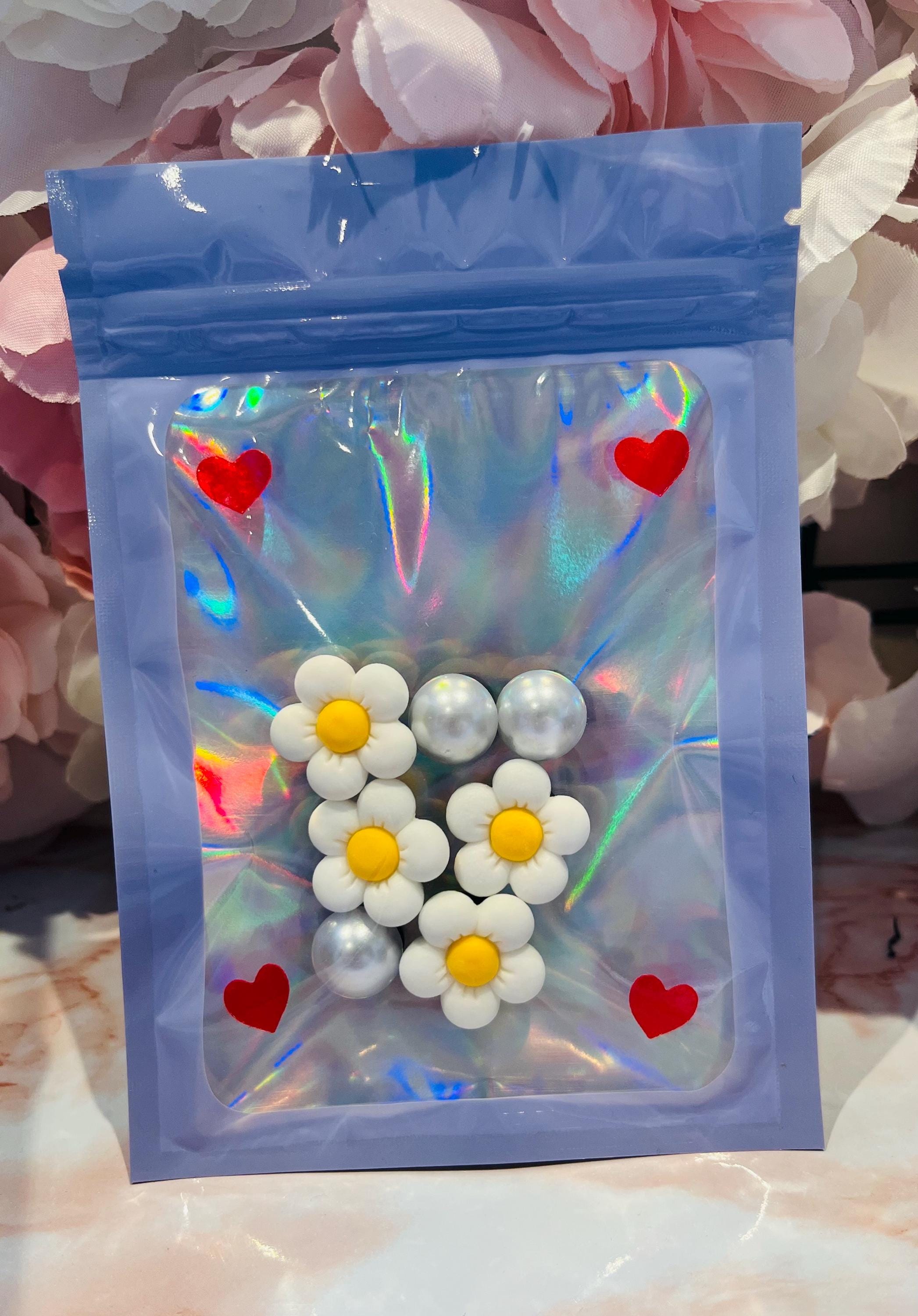 Pearl & Daisy Croc Charms - Set of 7 Pretty Flower Shoe Accessories