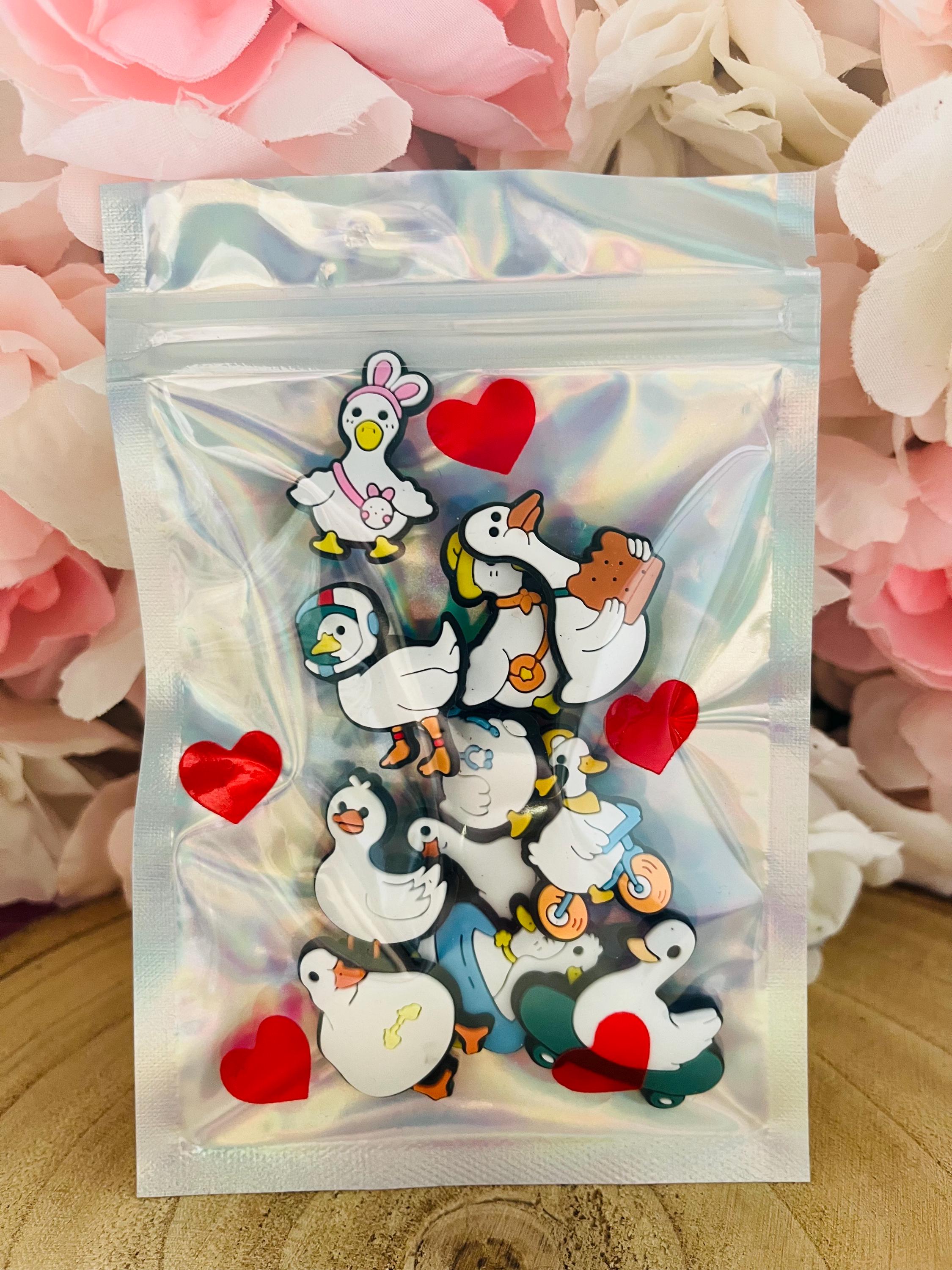 Duck Croc Charms: PVC Clog Shoe Accessories - Set of 11