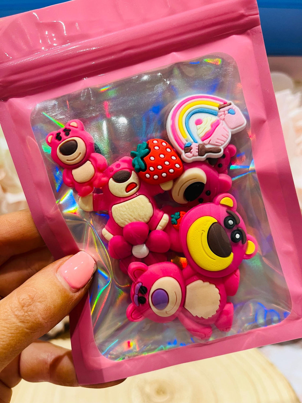 Lotso Croc Charms - Toy Story 3 Shoe Charms - Set of 10