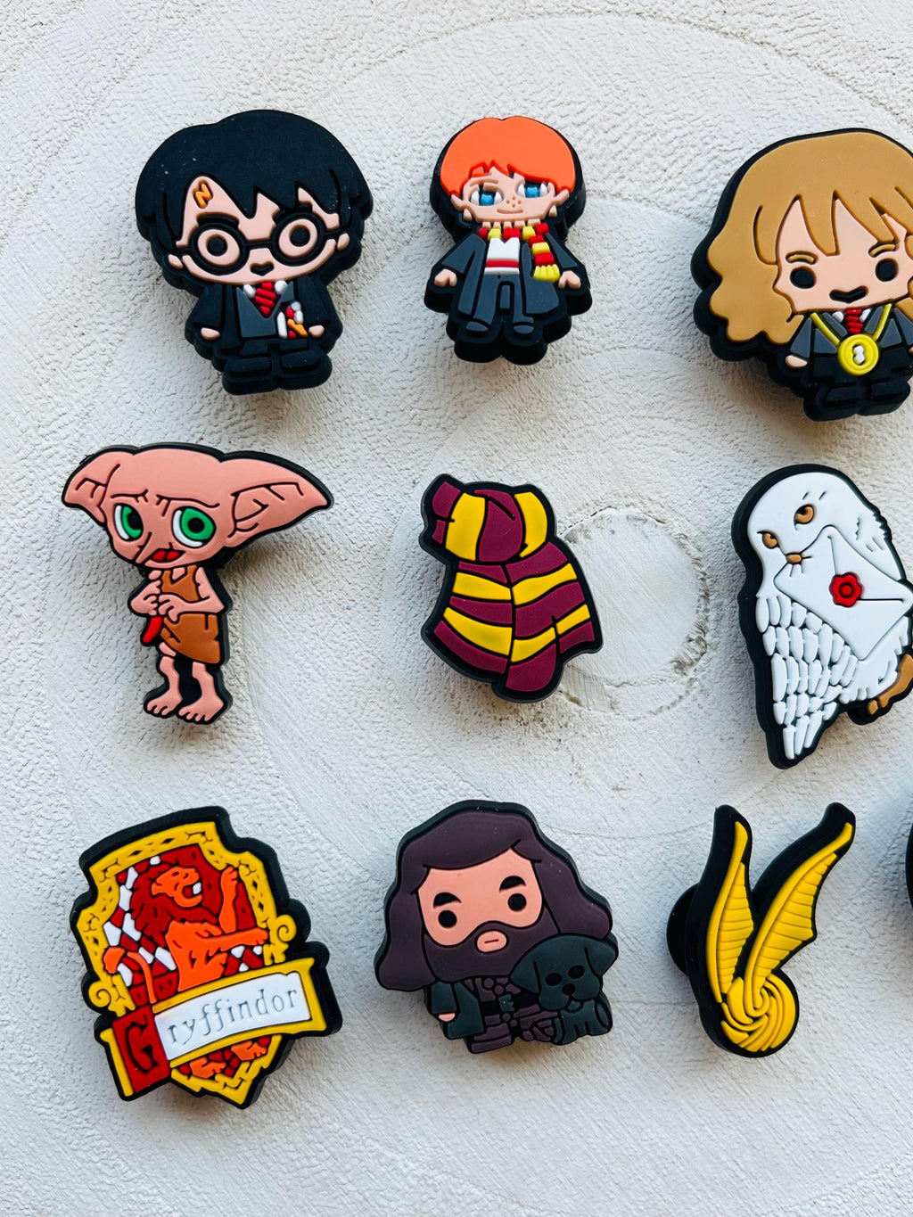 Harry Potter Croc Charms: Wizard Shoe Clog Accessories, Set of 10