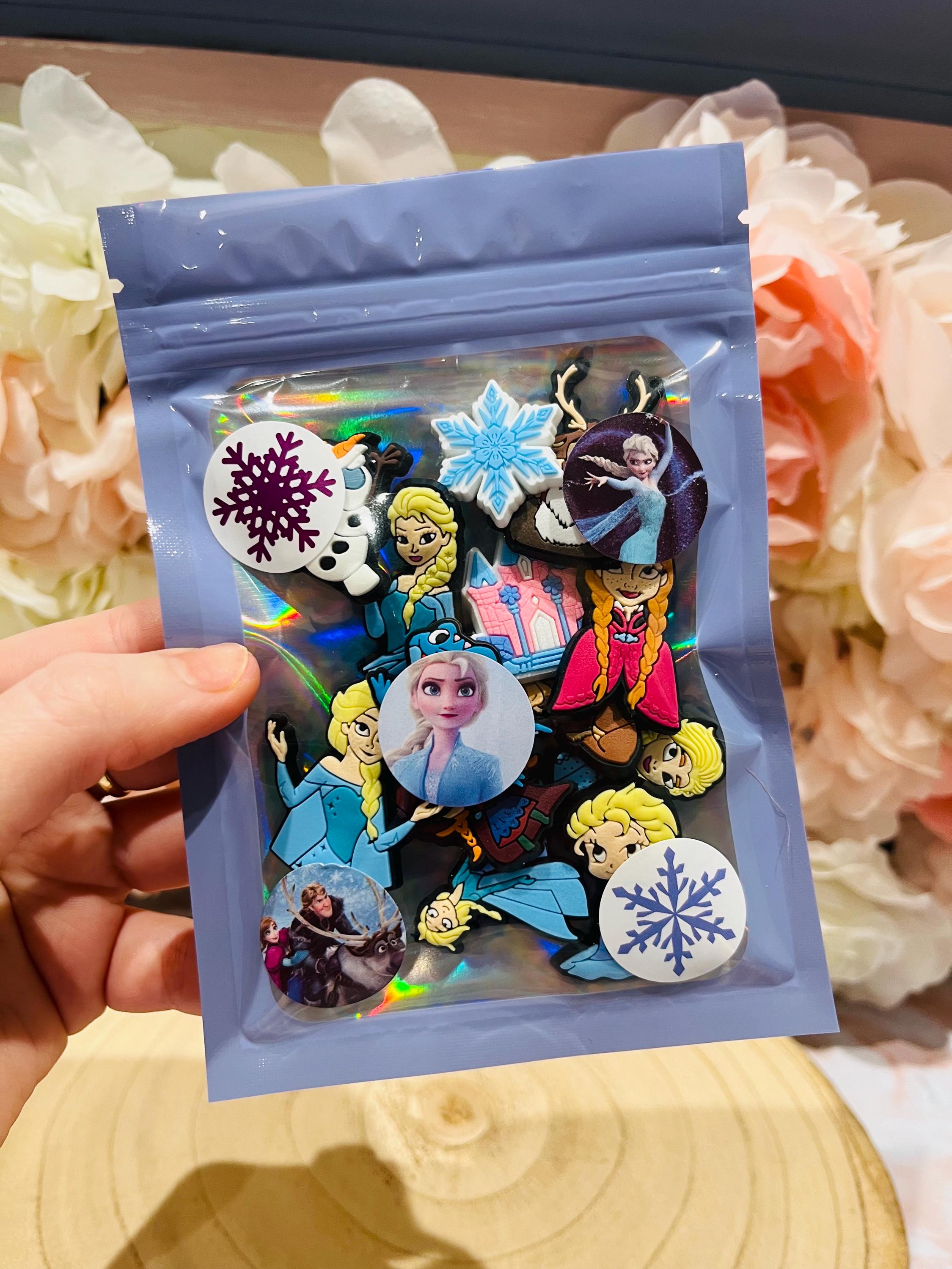 Set of 13 Frozen Elsa Anya Croc Charms | Disney land Shoe Accessories Olaf Bundles Of Charm Fast UK Dispatch