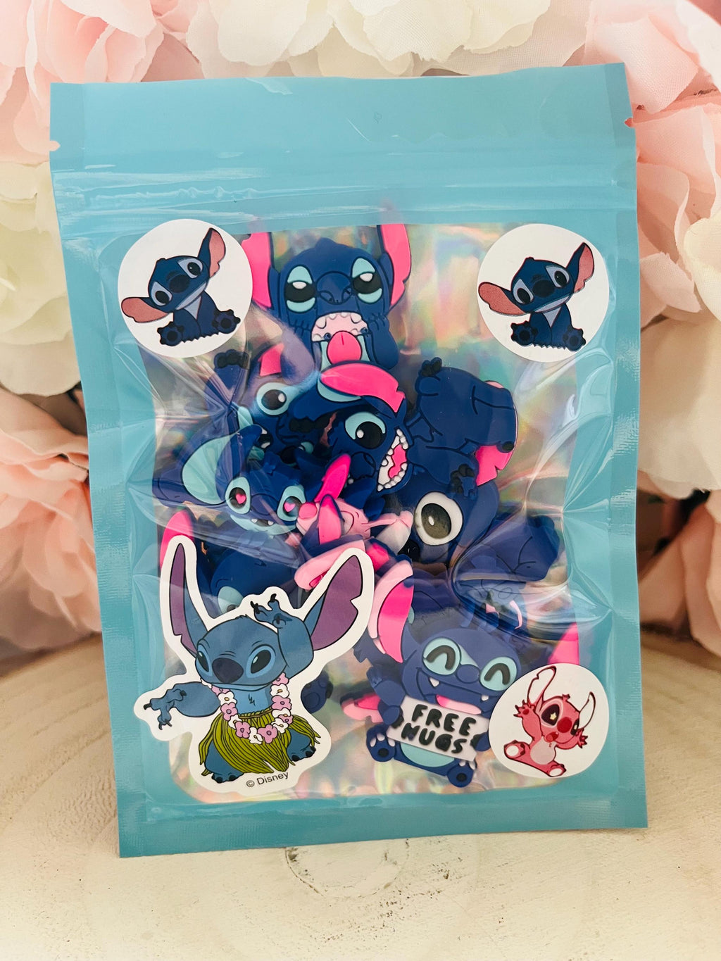 Pack of 8 Stitch Croc Charms Lilo & Stitch Disney Shoe Accessories