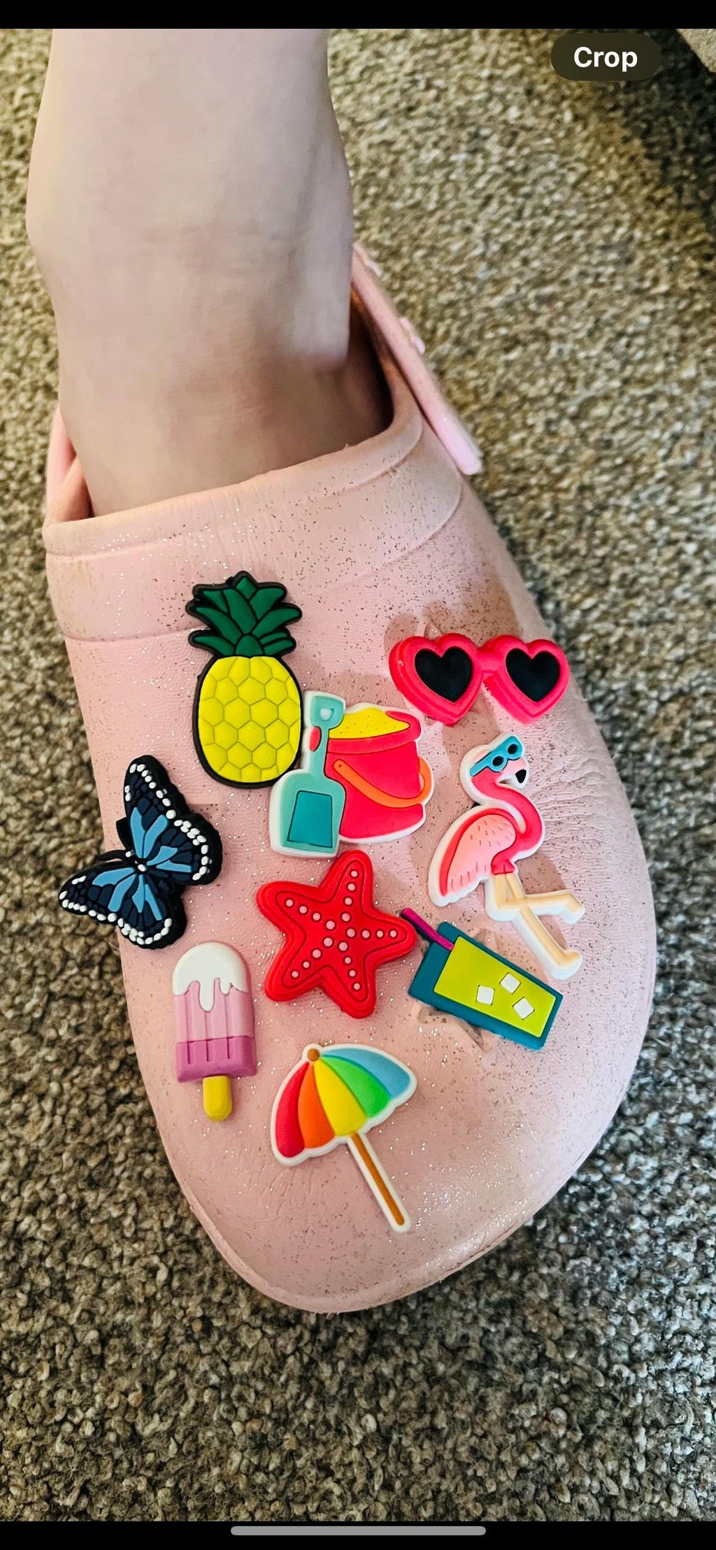 Beach Croc Charms: Summertime Family Pack, 25 Piece Clog Accessories