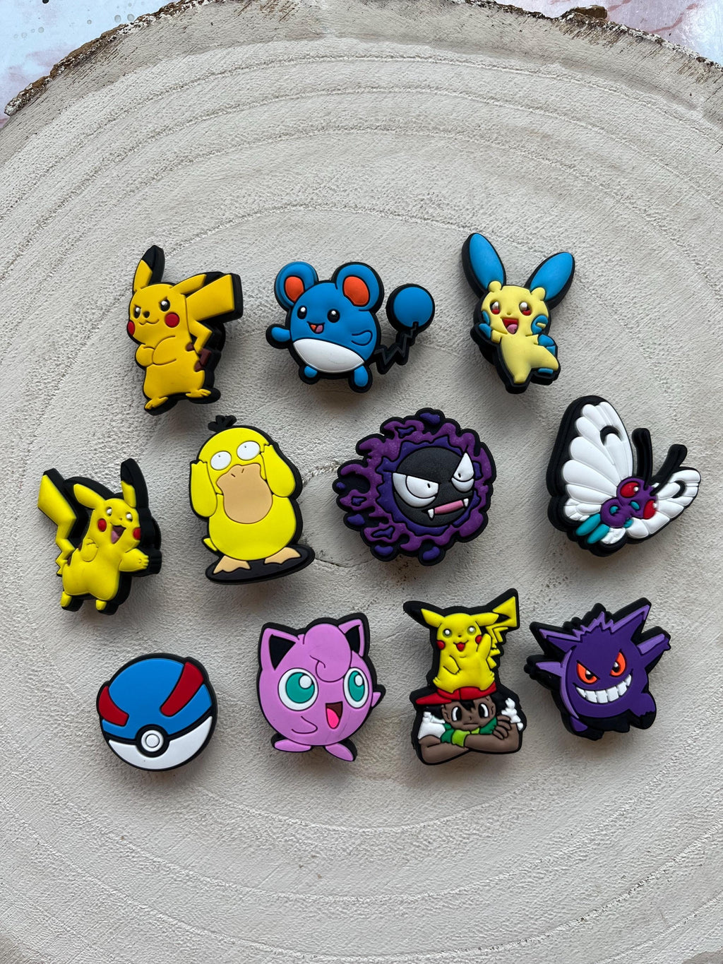 Set of 11 Pokémon Croc Charms | Croc Charms For Boys | Pokémon Shoe Accessories | Croc Charms For Clogs | Bundle Of Charms