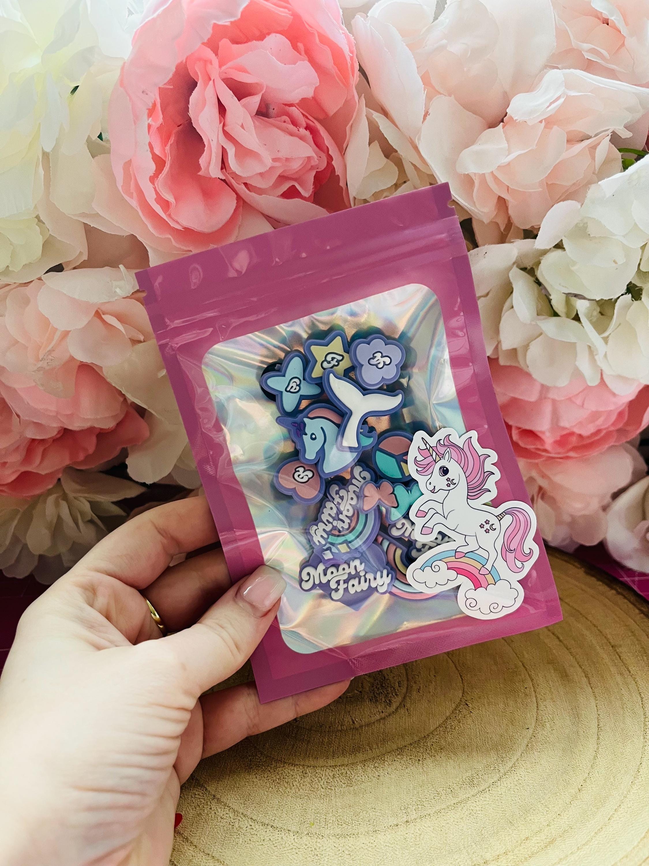 Lilac Moon Fairy Croc Charms: Girly Unicorn Pack of 12