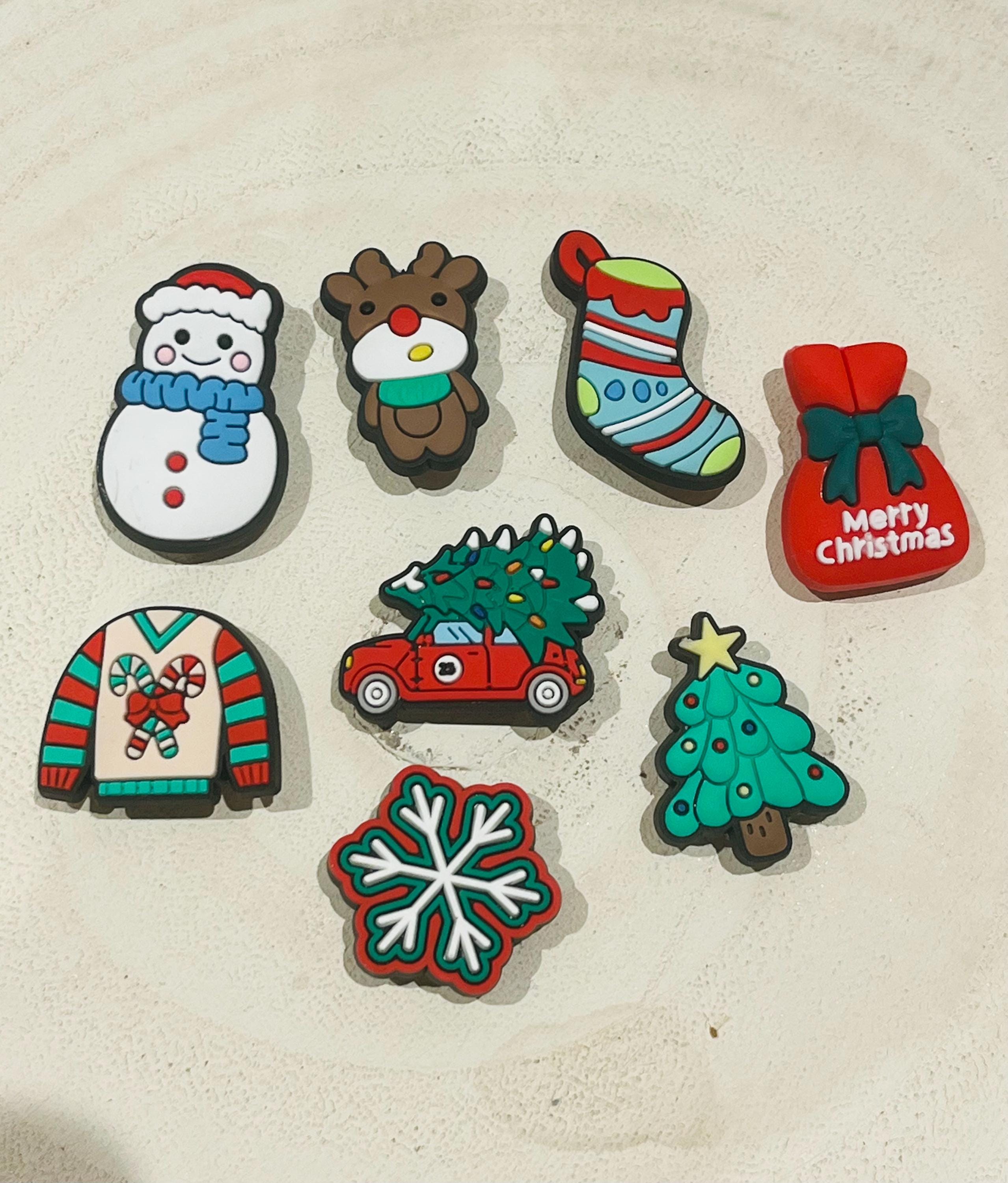 christmas croc charms xmas tree stocking car christmas jumper elf polar bear star snowflake pack of 8