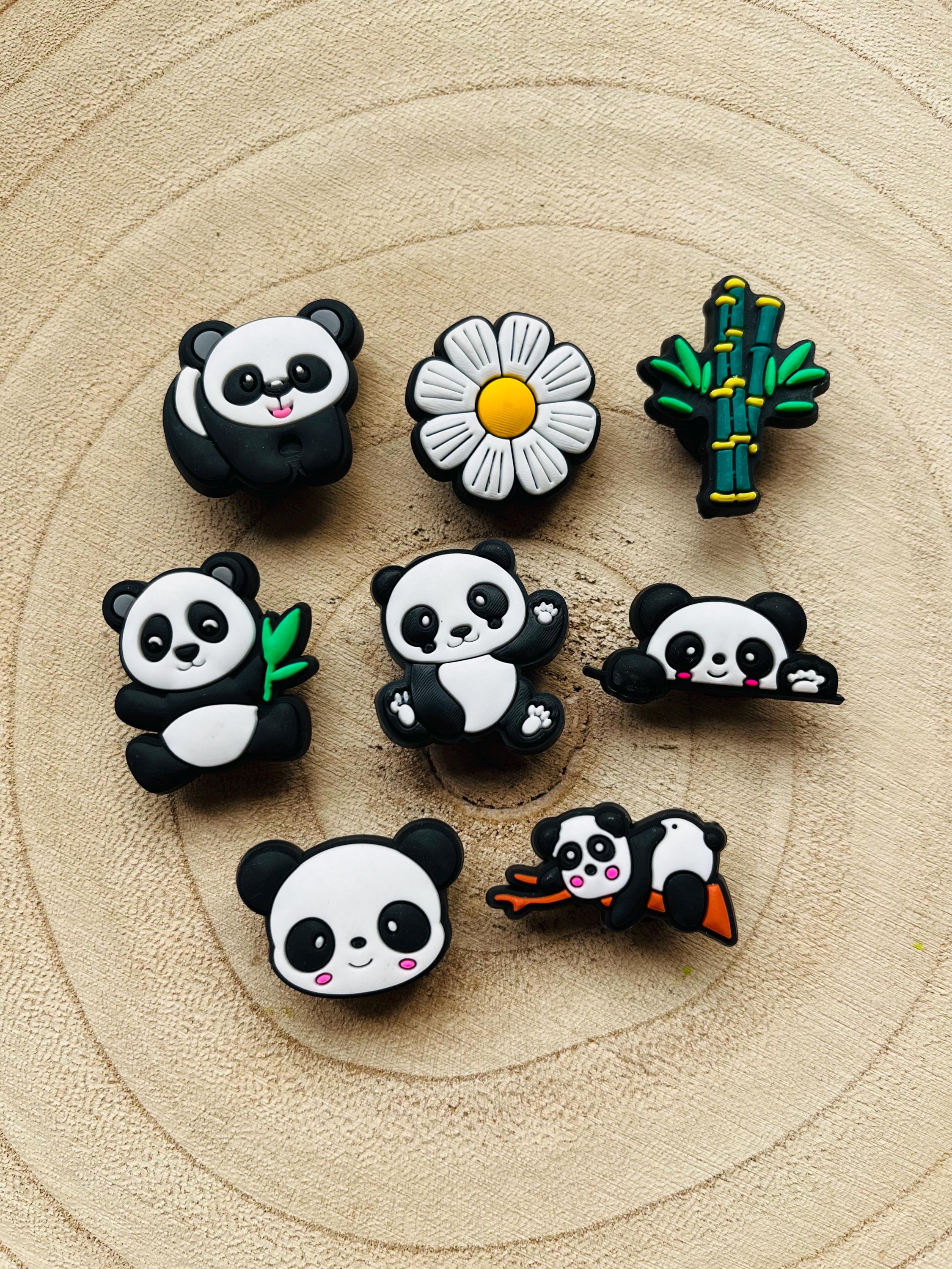 Panda Croc Charms | PVC Shoe Charms Set of 8