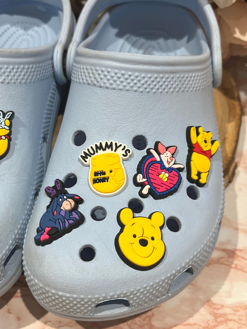 10 Winnie The Pooh Croc Charms | Disney Croc Charms | Clog Charms | Tigger Croc Charms | Piglet Eeyore Honey Pot Charms