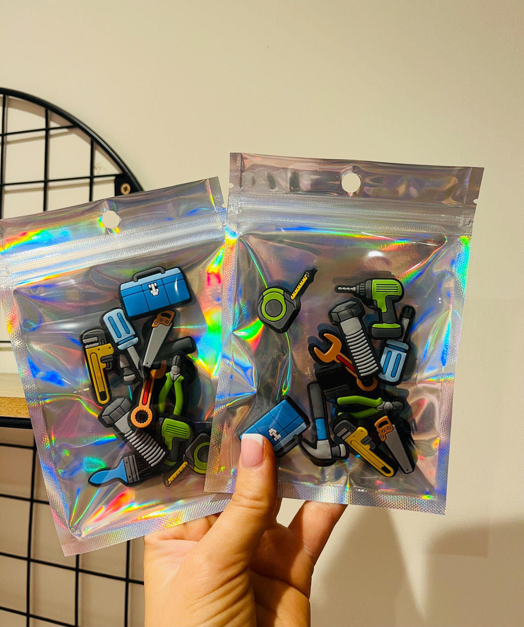 Tool Croc Charms | PVC Clog Shoe Decoration, Pack of 11