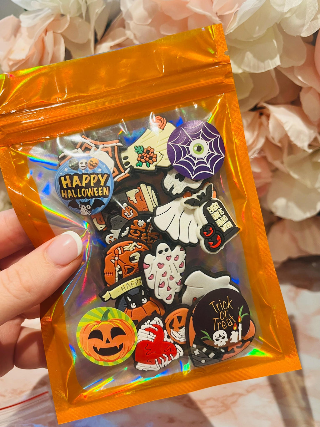 Halloween Croc Charms: Spooky Shoe Accessories, Set of 13