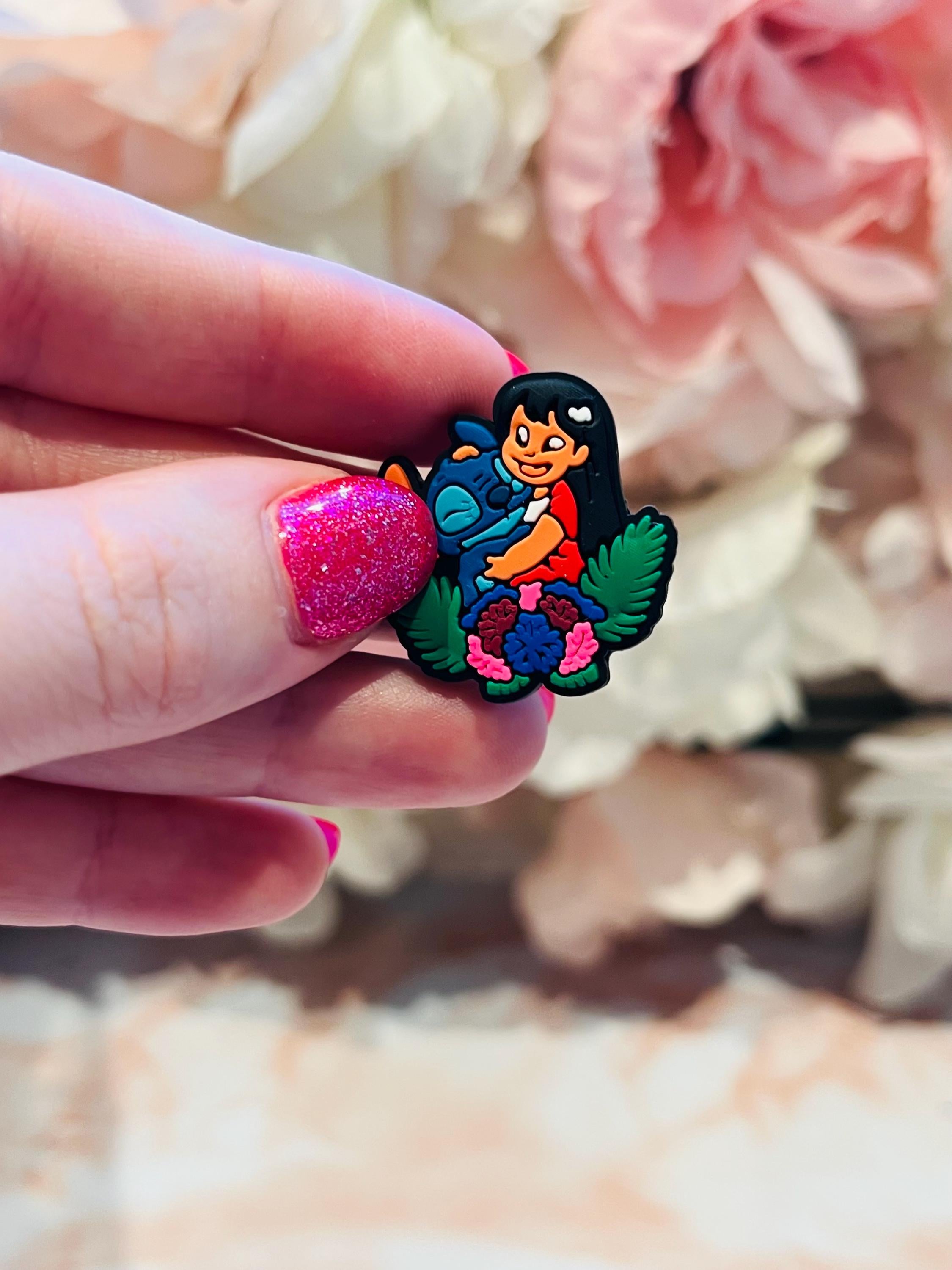 Lilo & Stitch Disney Shoe Charms Set of 10 Xmas Gifts Disneyland Ohana