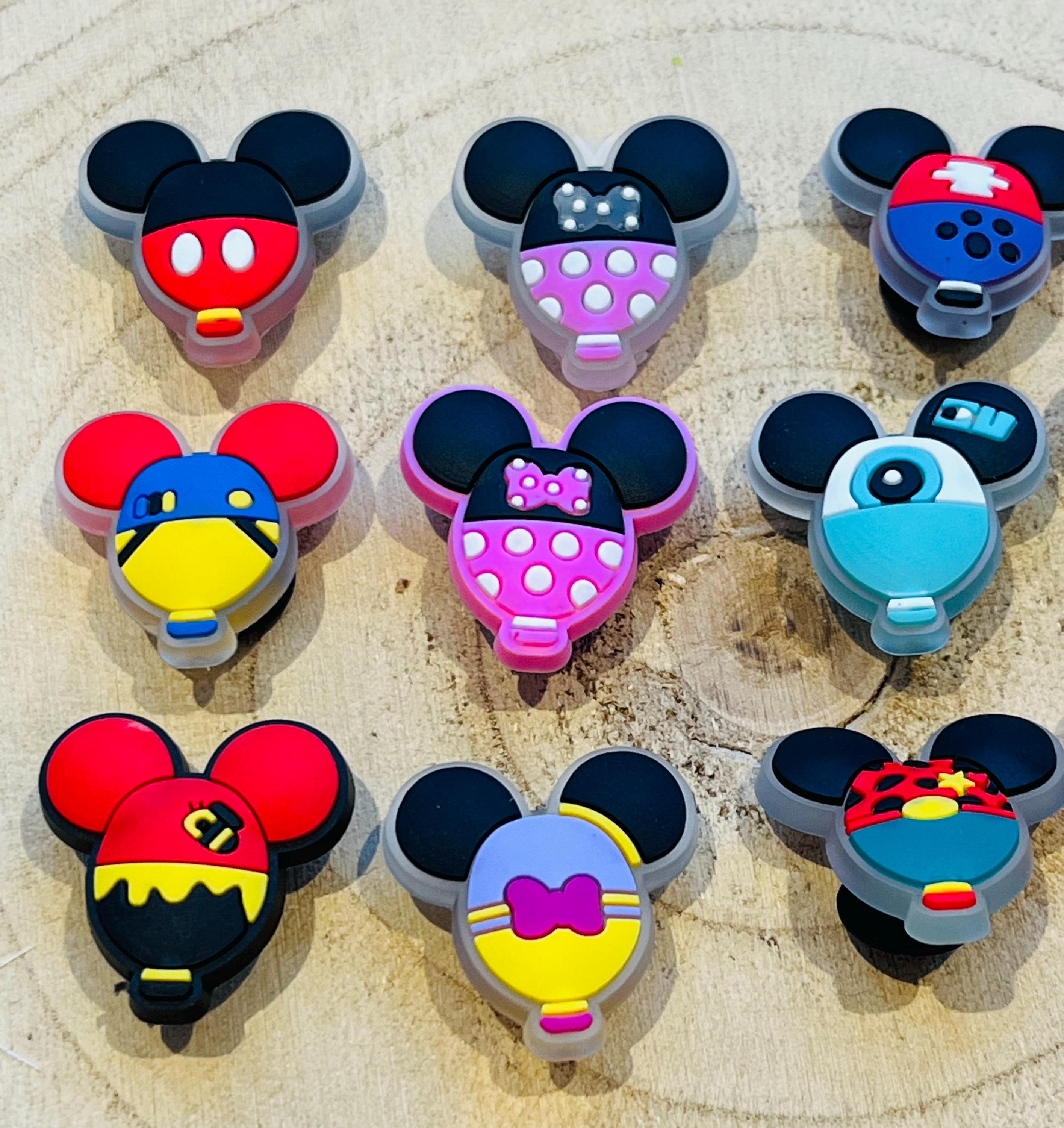 Mickey & Minnie Mouse Croc Charms | Shoe Decoration, Set of 11