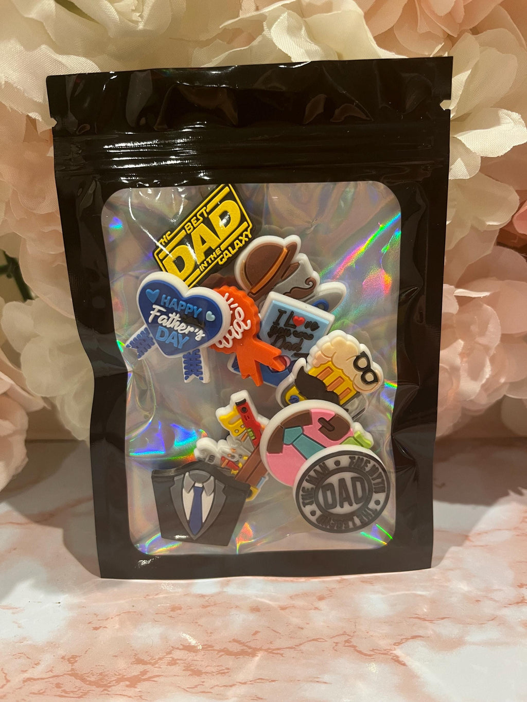 Dad Croc Charms: Father's Day PVC Shoe Accessories