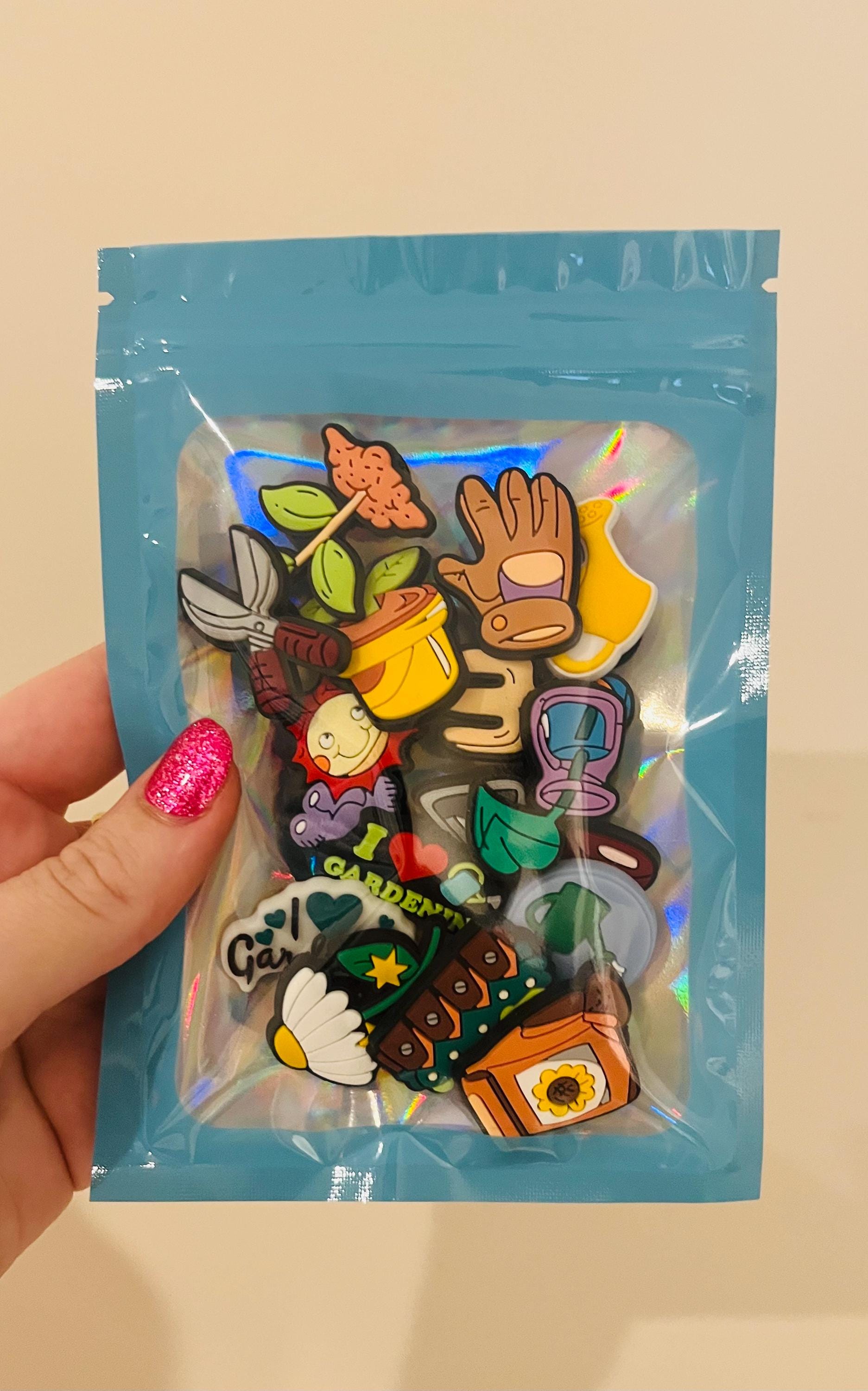 Gardening Croc Charms - 15 Piece Colorful Garden Clog Shoe Accessories