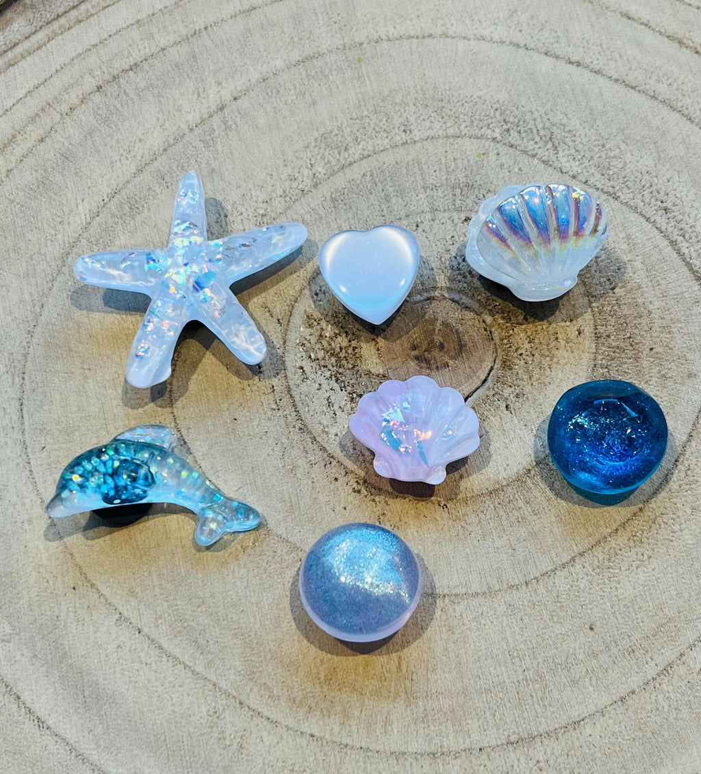 Sea Life Shoe Charms - Pearl, Dolphin, Starfish - Croc & Clog Decoration