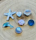 Sea Life Shoe Charms - Pearl, Dolphin, Starfish - Croc & Clog Decoration