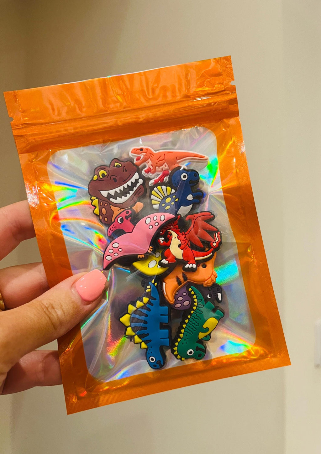 Dinosaur Croc Charms: Shoe Accessories Bundle - Set of 10