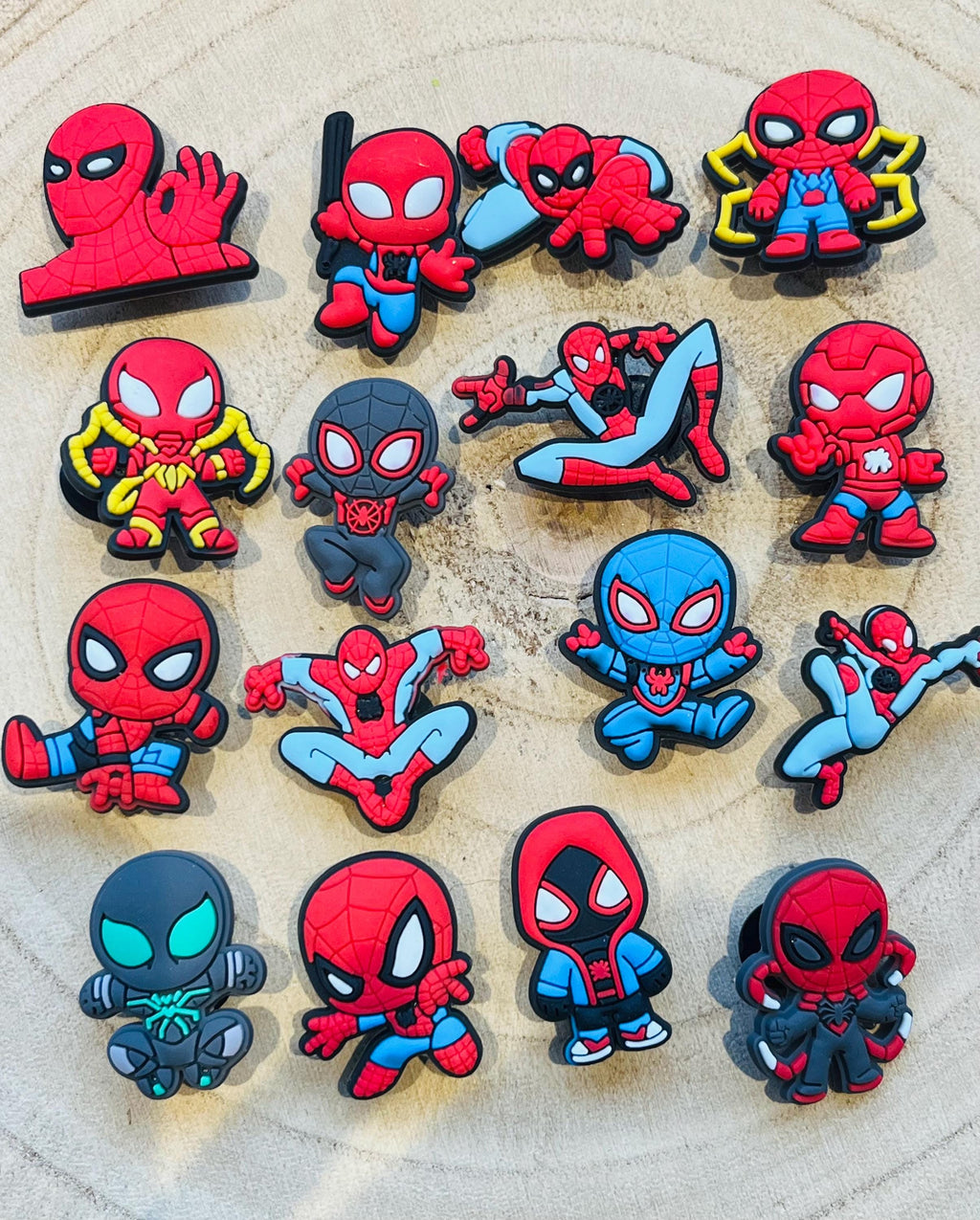Spiderman Croc Charms - Pack of 16 PVC Shoe Charms