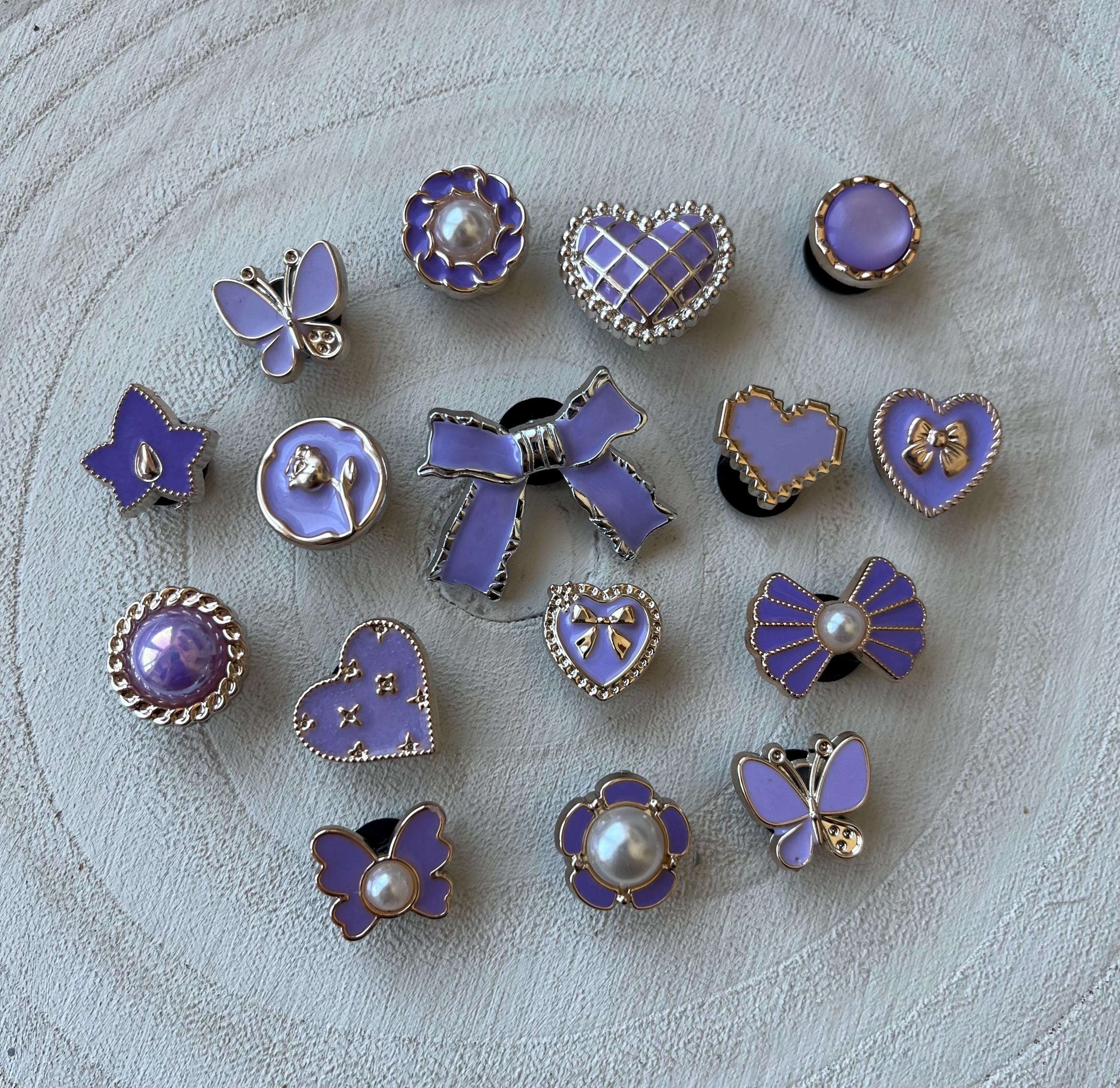 Lilac Croc Charms - Set of 16 - Summer Clog Decoration