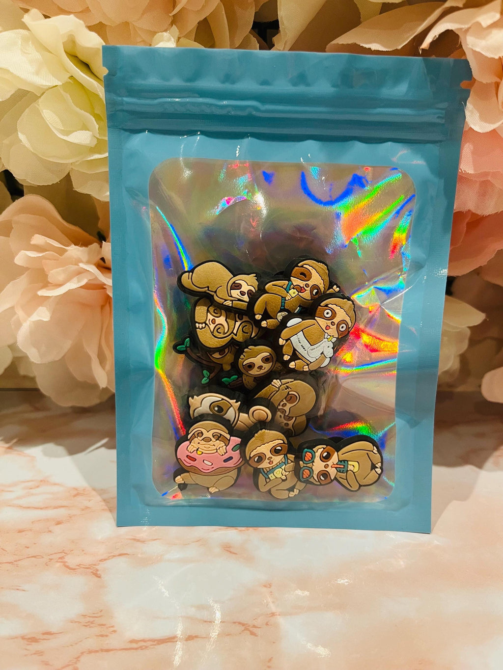 Bundle of 11 Sloth Croc Charms