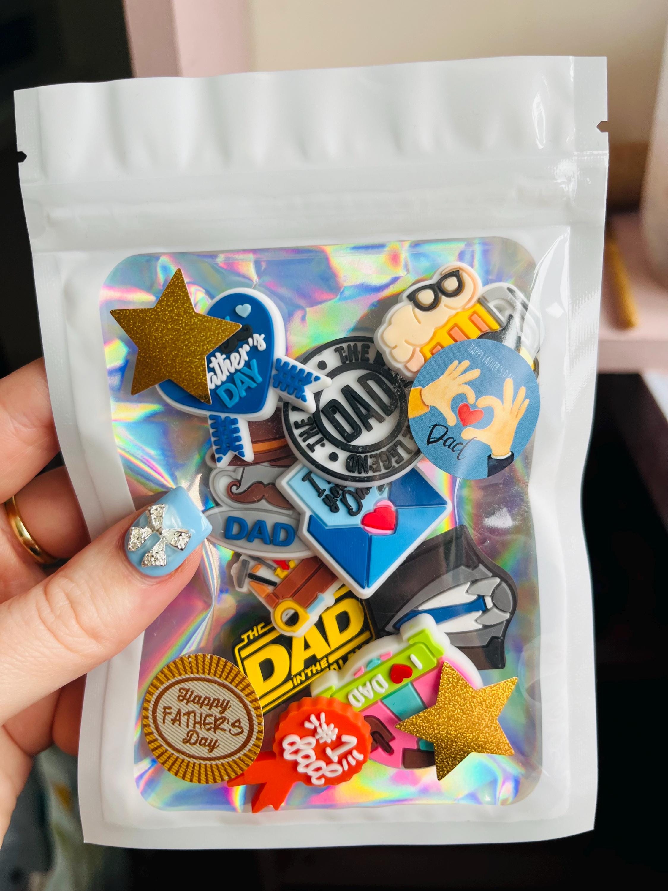 Fathers Day Gift Set Croc Charms Best Dad Pack of 10 Clog Charms Special Dad